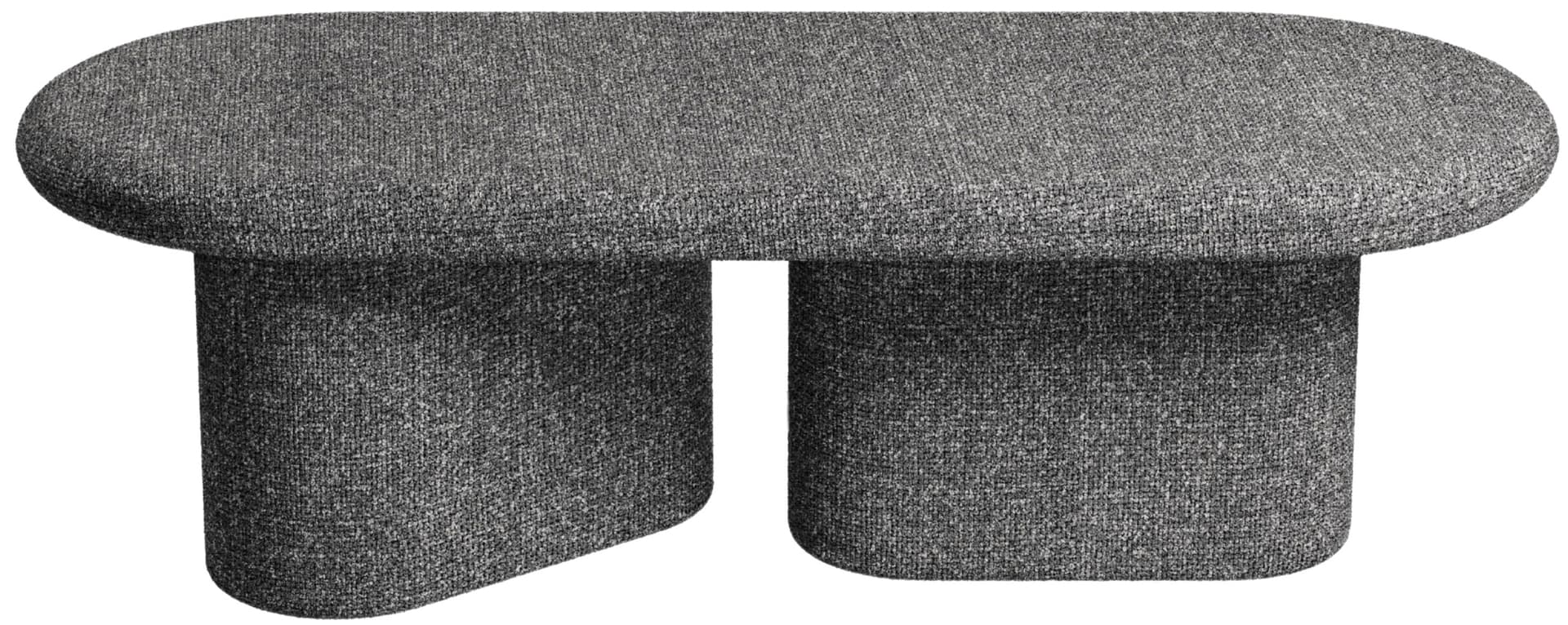 Ovo upholstered bench 125x50x40 cm anthracite, by Feum Studio, FEUM
