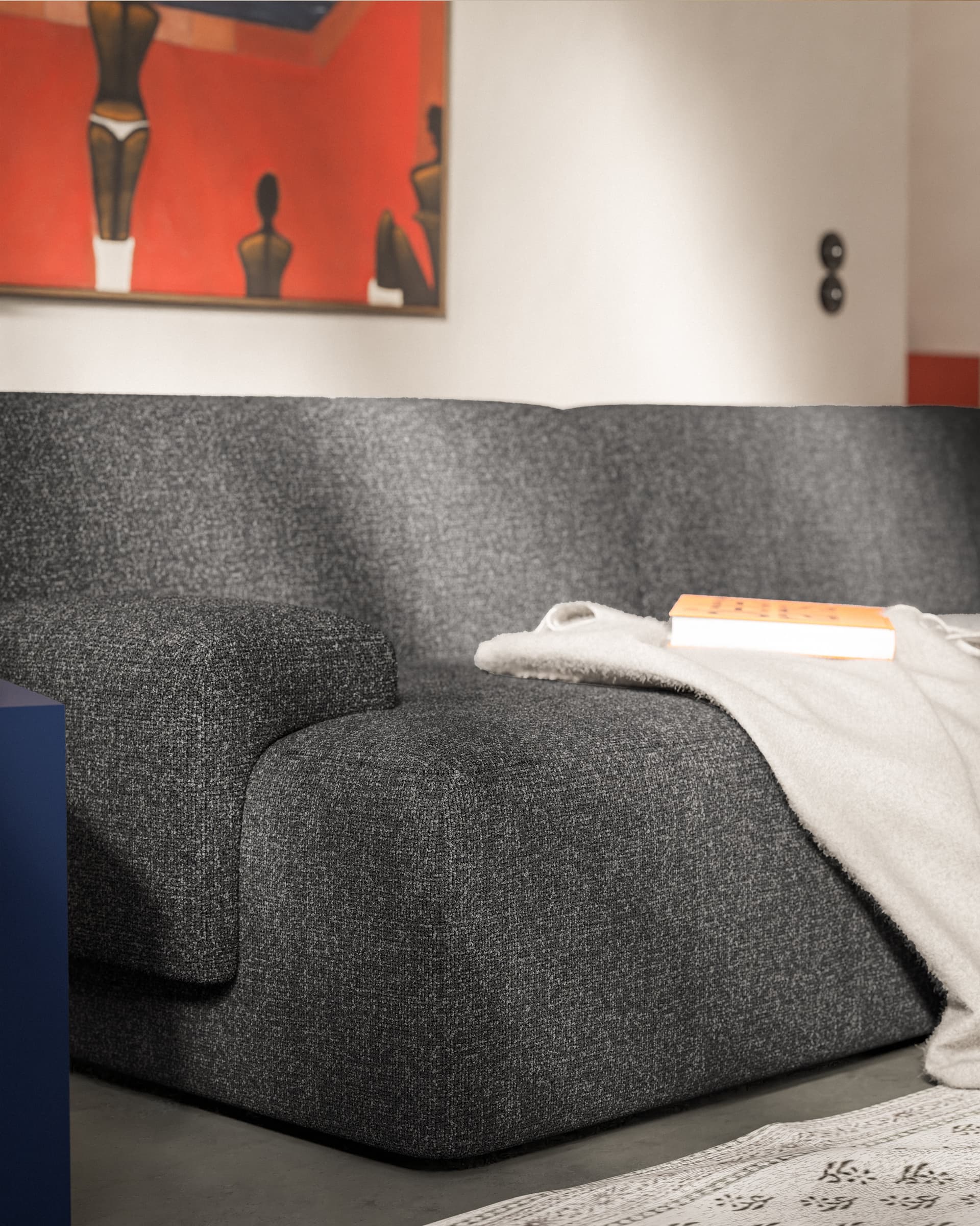 Sofa modułowa Umi 200 cm szary, Feum - 33884