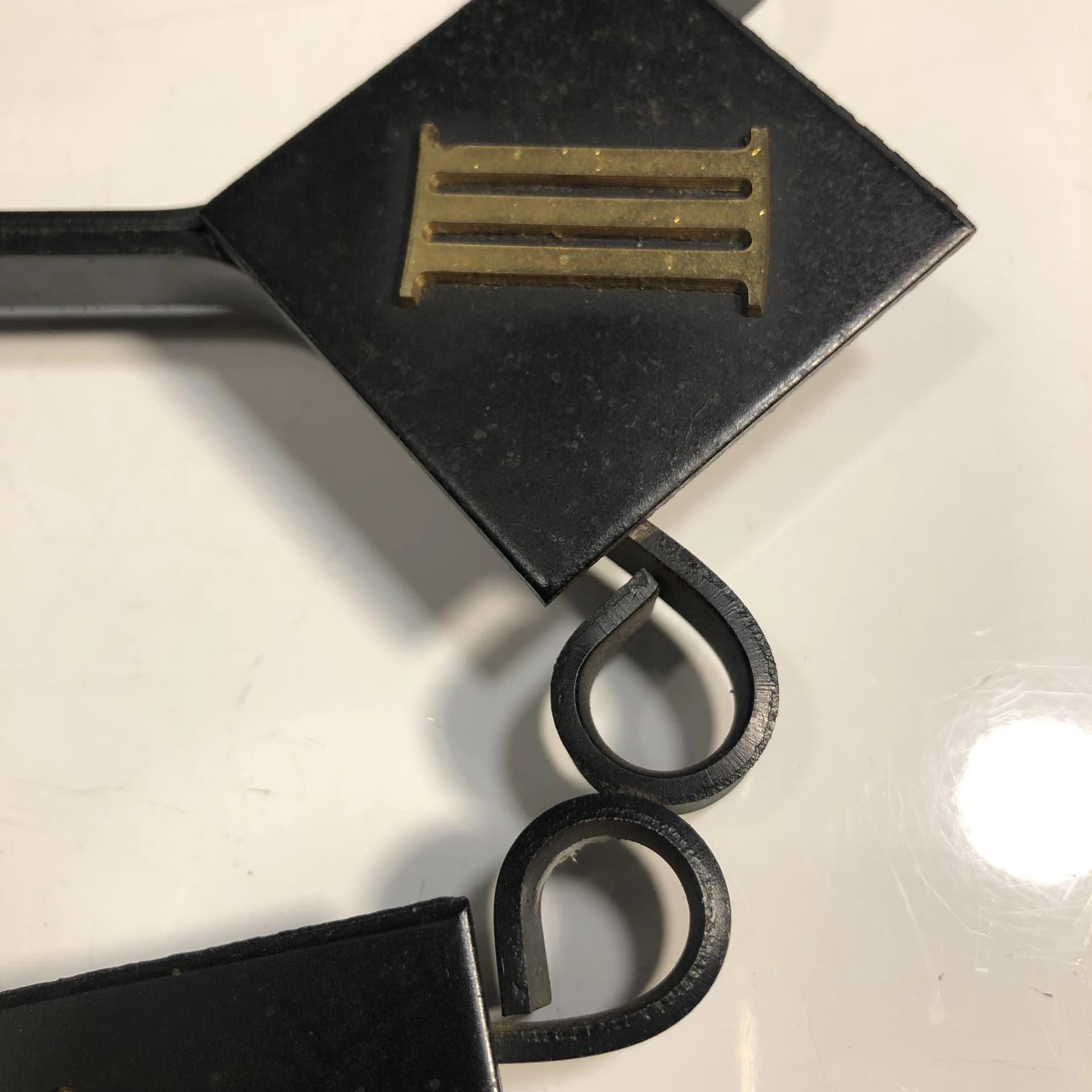 Brutalist Steel and Brass Wall Clock, Germany, 1960s - 33927