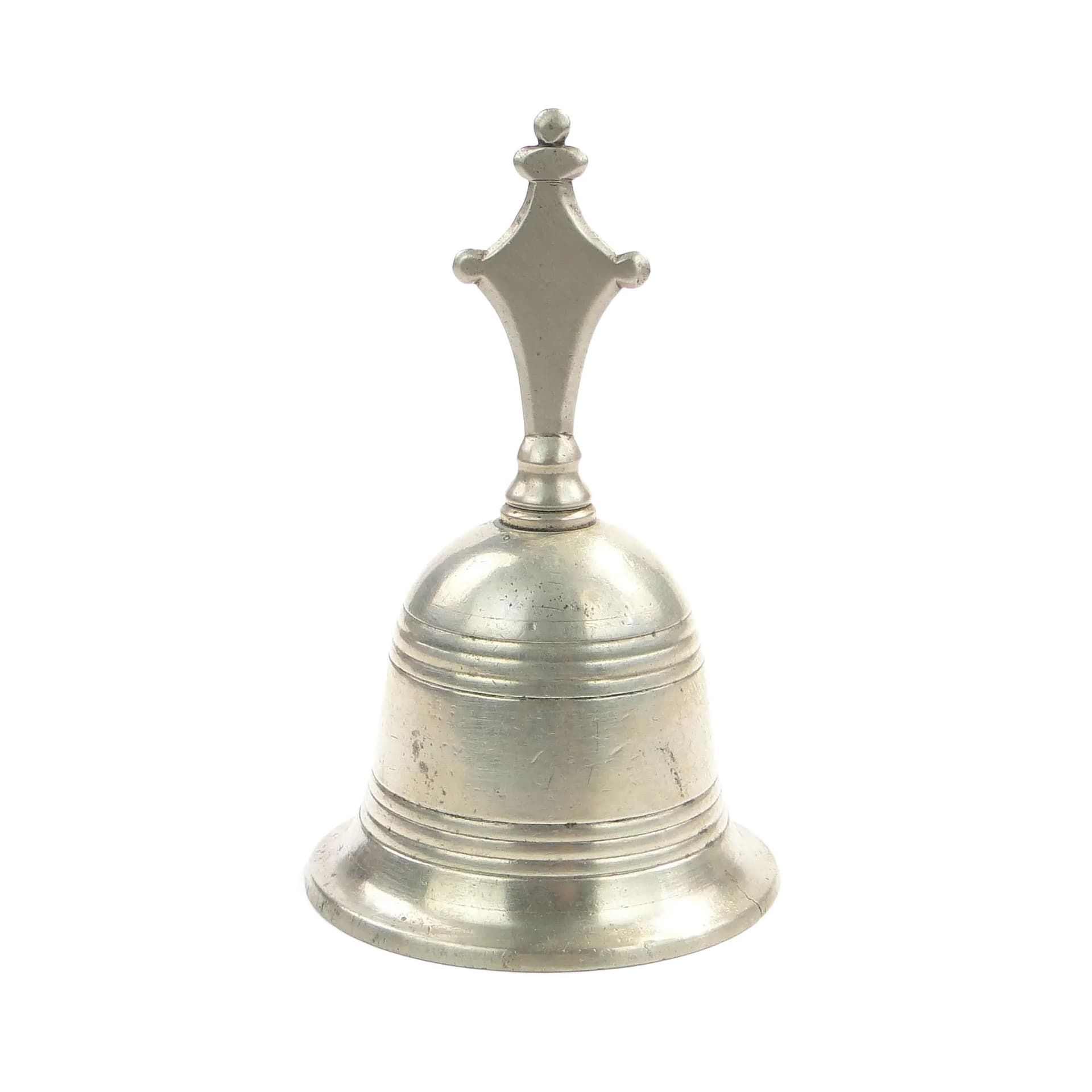 Dzwonek stołowy, srebrny, mosiądz platerowany srebrem, Henniger, Austria, XIX w.