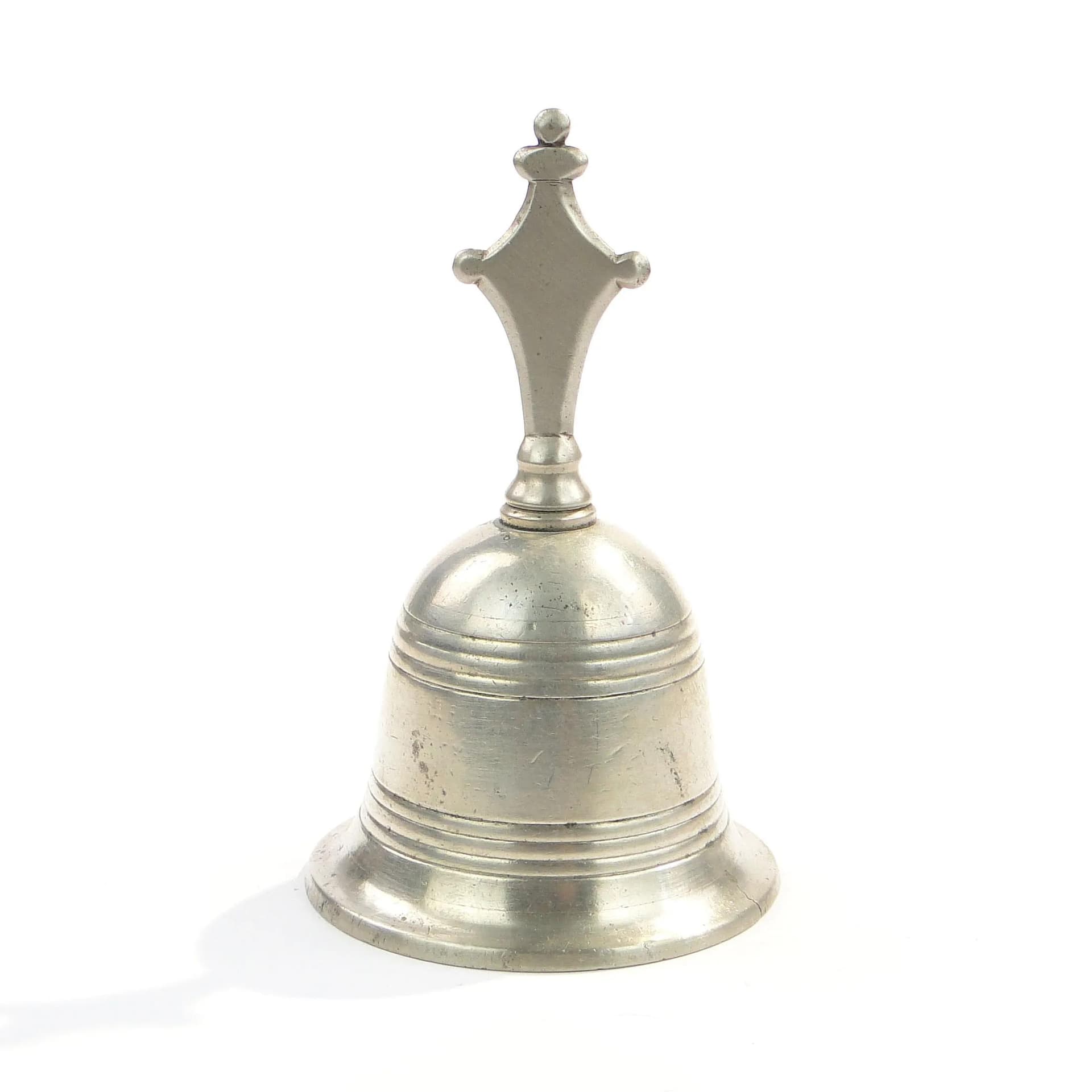 Dzwonek stołowy, srebrny, mosiądz platerowany srebrem, Henniger, Austria, XIX w. - 34007