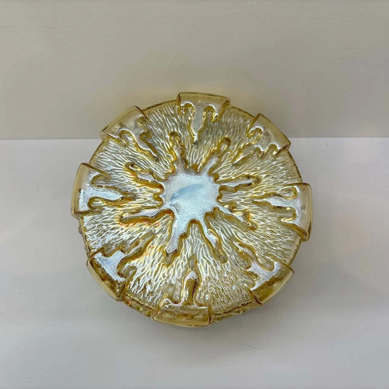 Plafon, szkło pomarańczowe, Niemcy, lata 80. - 34170