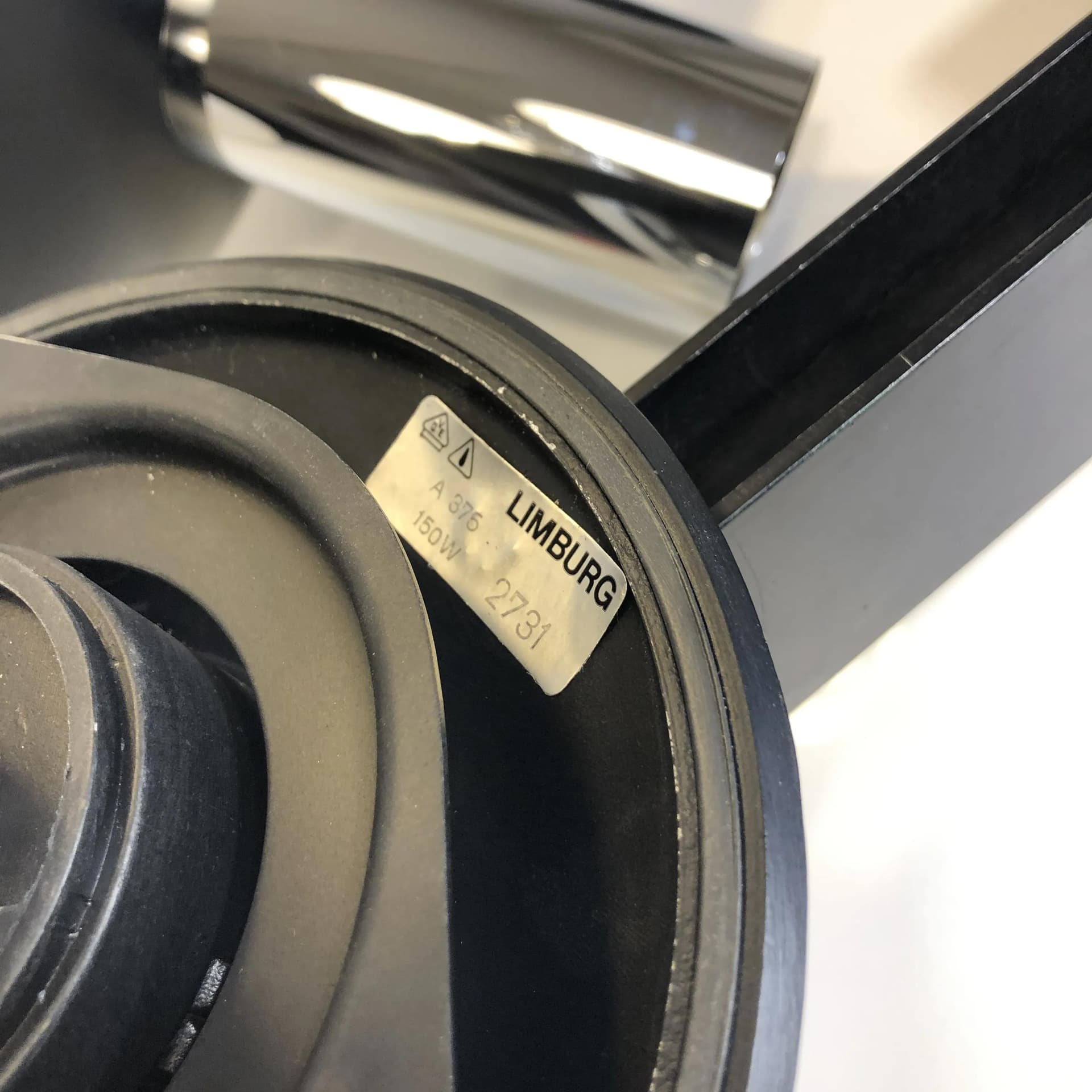 Para kinkietów, szkło opalowe białe, dla Limburg, Niemcy, lata 80. - 34161