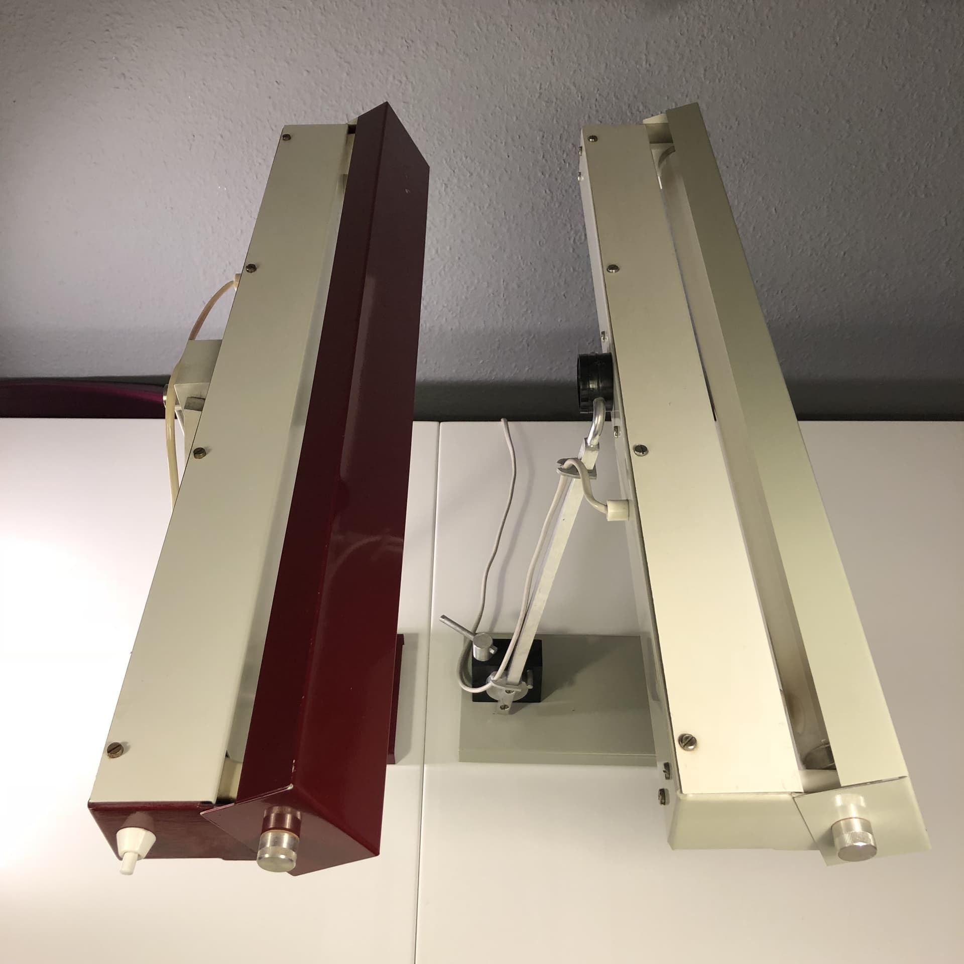 Industrialne lampy kreślarskie, proj. K. Musinowski, Niemcy, lata 70. - 34130