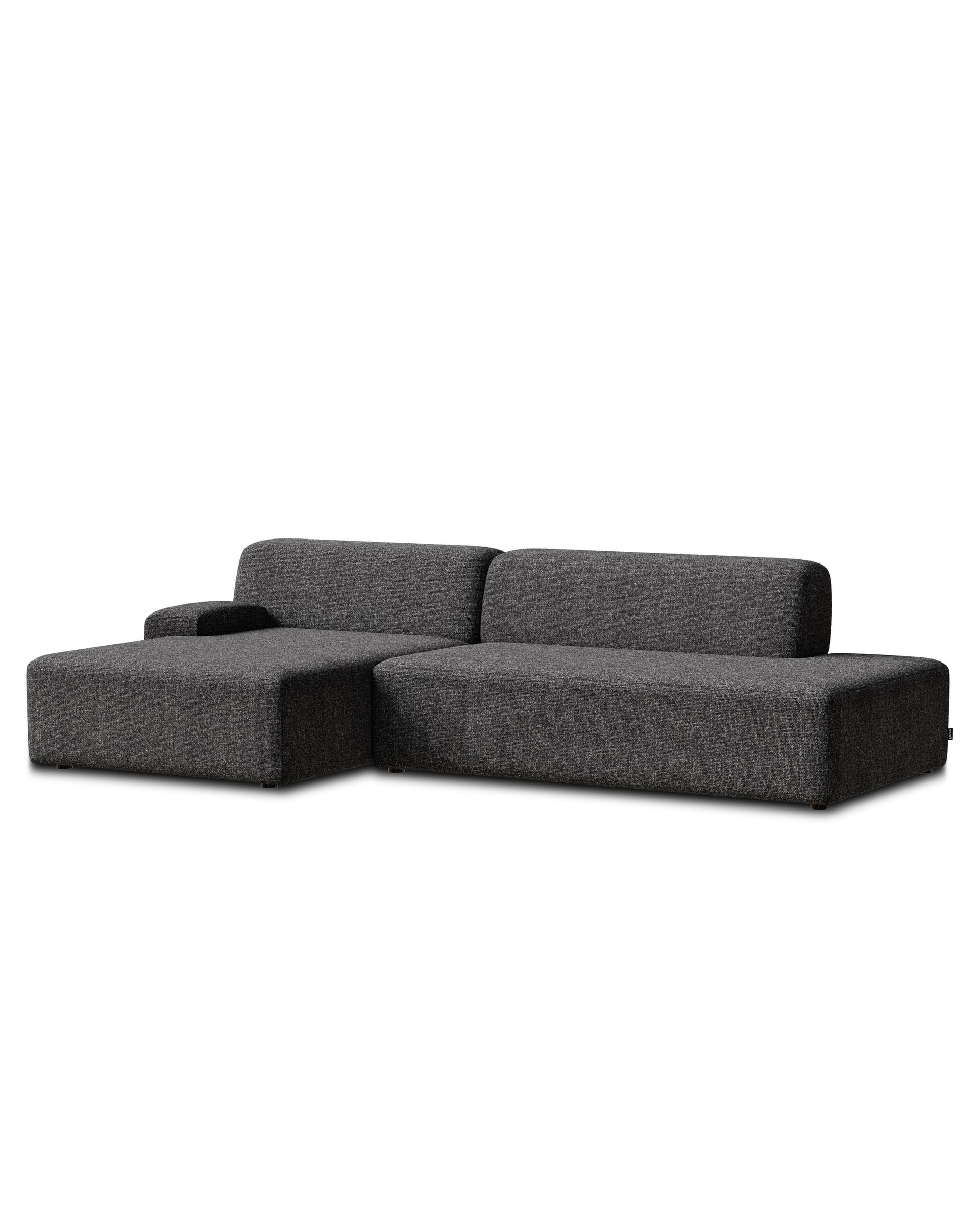 Sofa modułowa Umi narożna lewostronna 255 cm szary, Feum - 34181