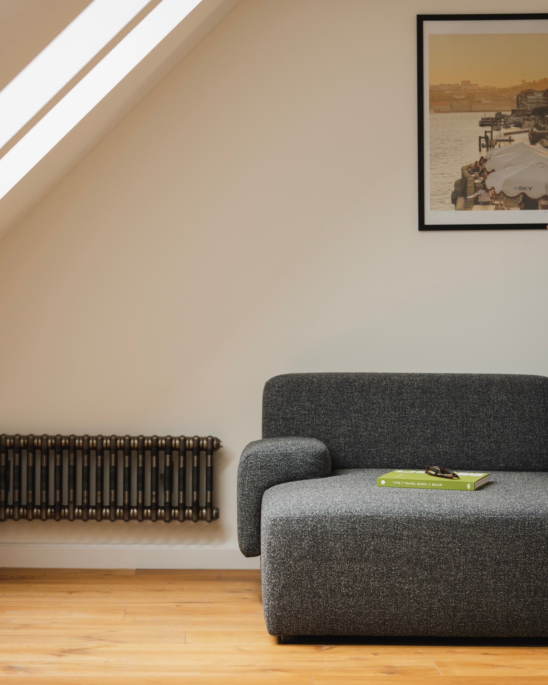 Sofa modułowa Umi narożna lewostronna 255 cm szary, Feum - 34183