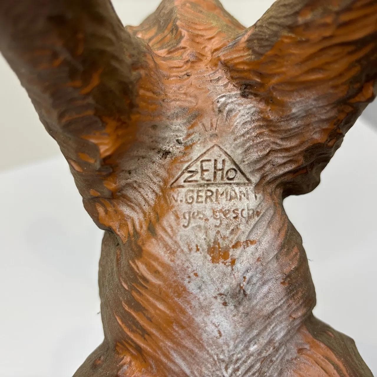 Figura sarna, Zeho, brązowy, plastik, Niemcy, lata 80. - 34435