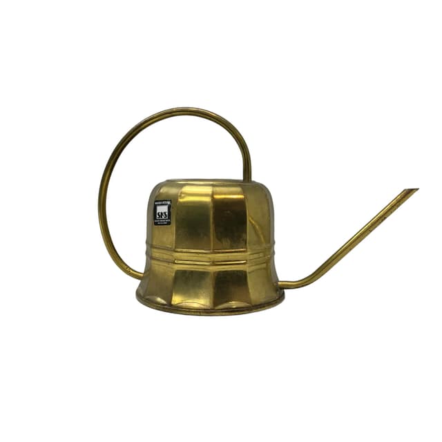 Watering can, golden brass, Germany, 1970s. - DIMENSION