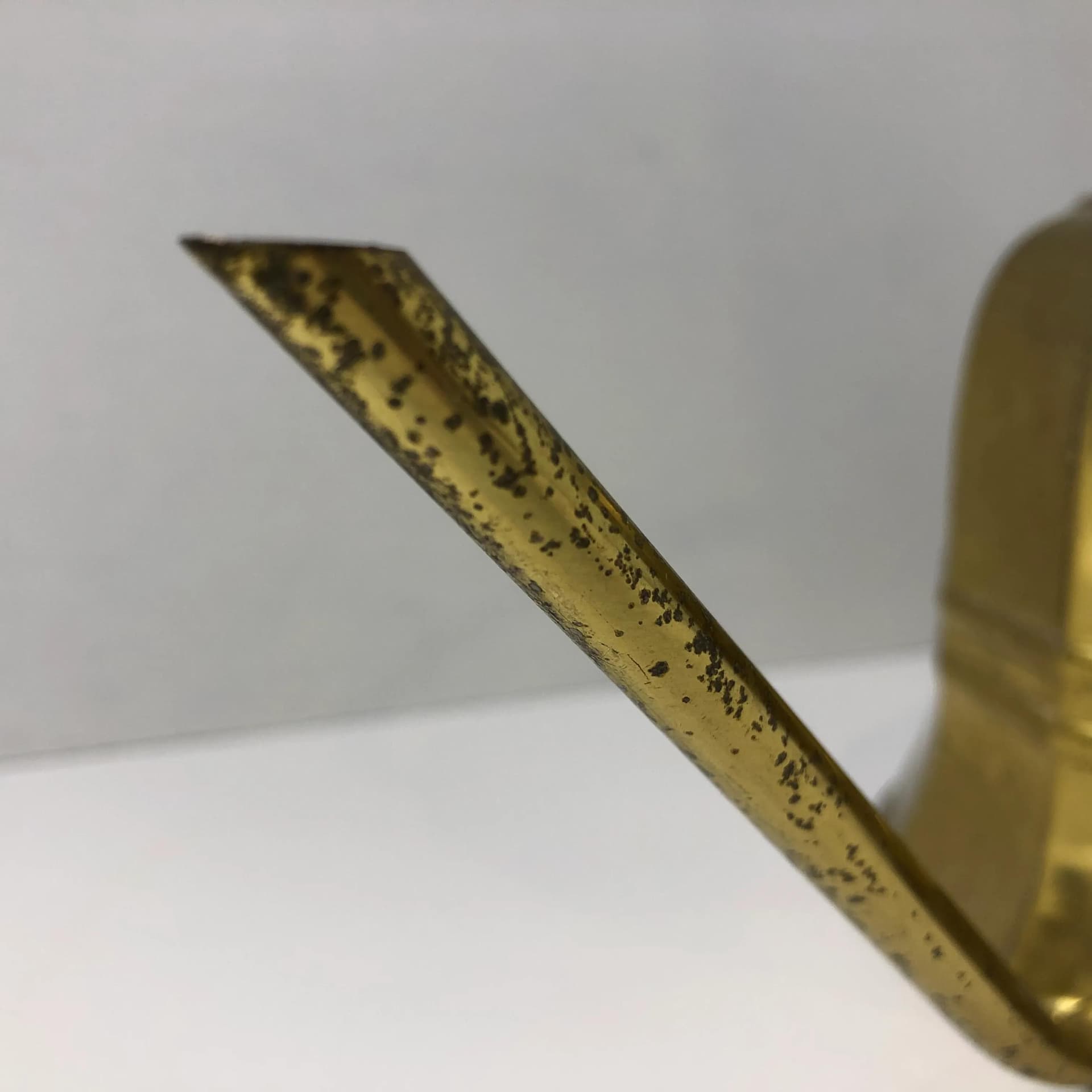 Watering can, golden brass, Germany, 1970s. - 34421