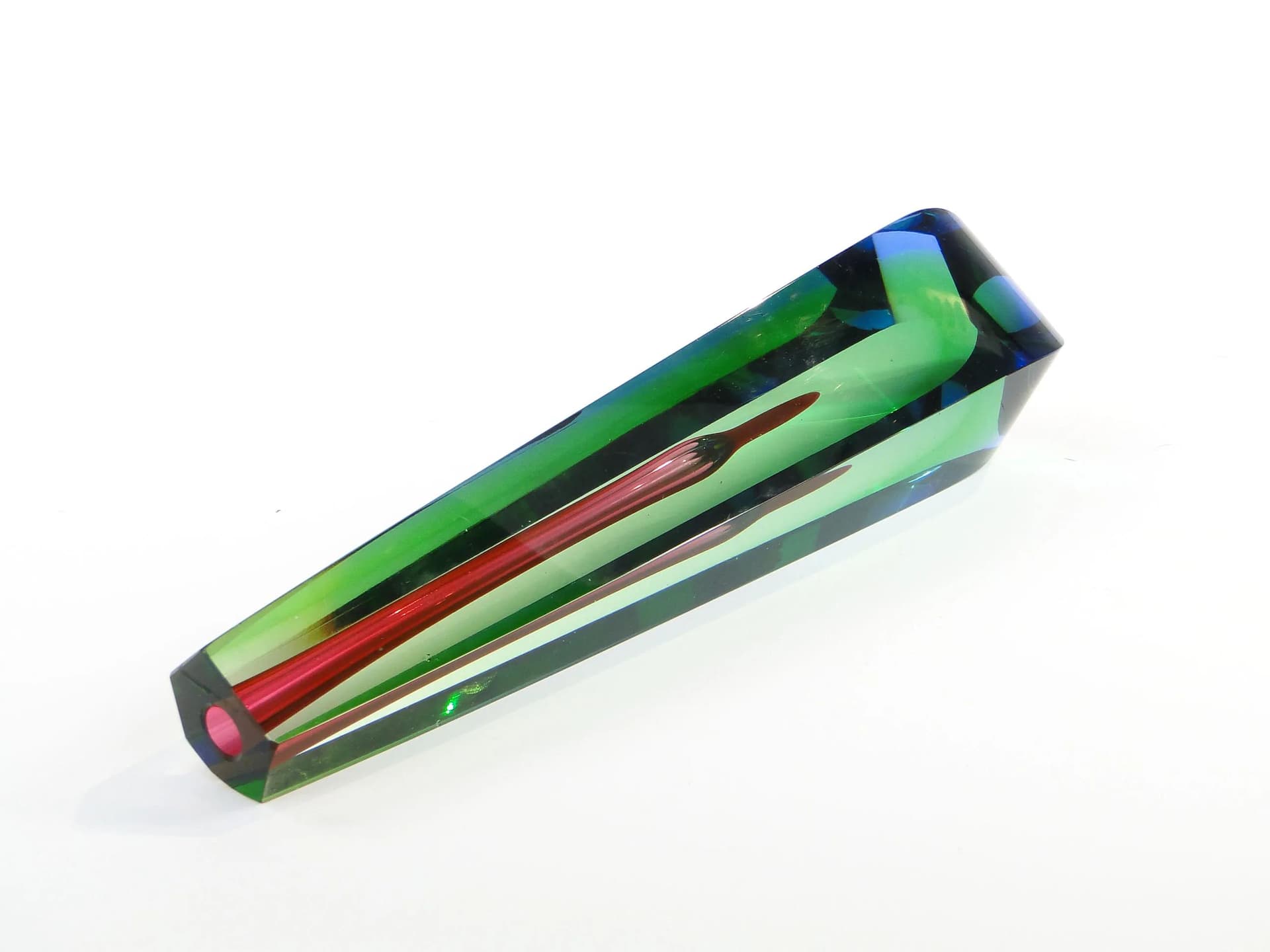 Wazon, multicolor, kryształ, proj. P. Hlava, Czechosłowacja, lata 60. - 34700