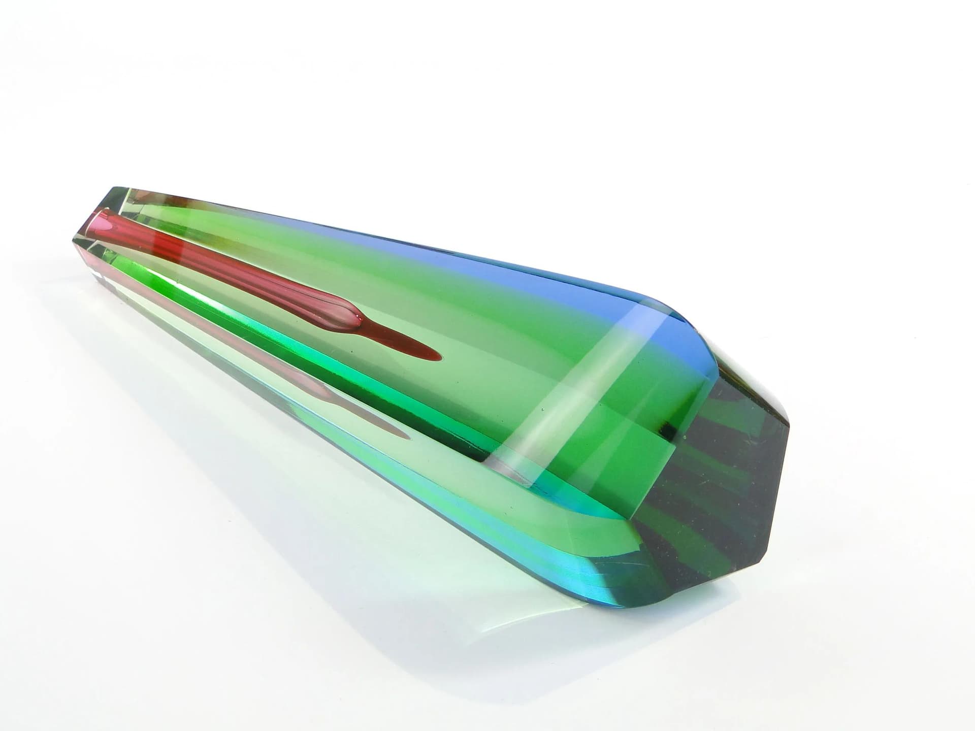 Wazon, multicolor, kryształ, proj. P. Hlava, Czechosłowacja, lata 60. - 34702