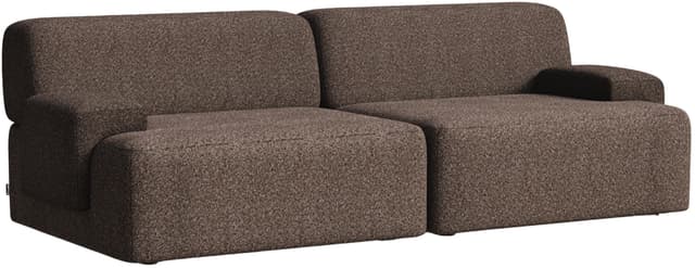 Sofa modułowa Umi 200 cm brązowy, Feum - WYMIARY