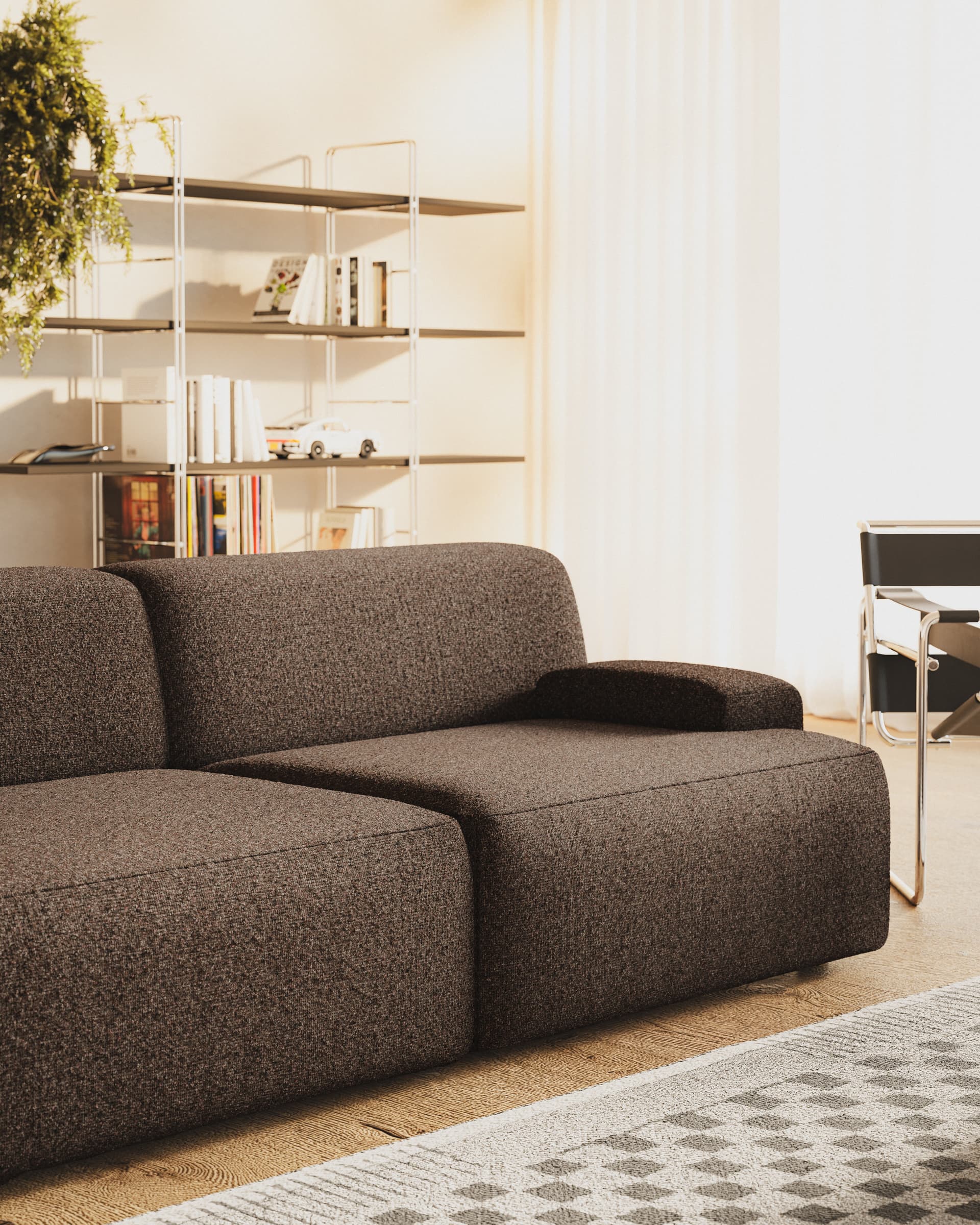 Sofa modułowa Umi 200 cm brązowy, Feum - 34569