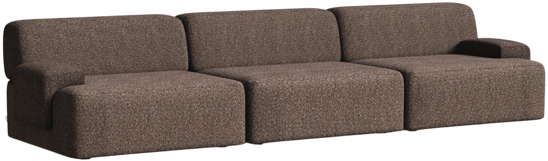 Sofa modułowa Umi 295 cm brązowy, Feum