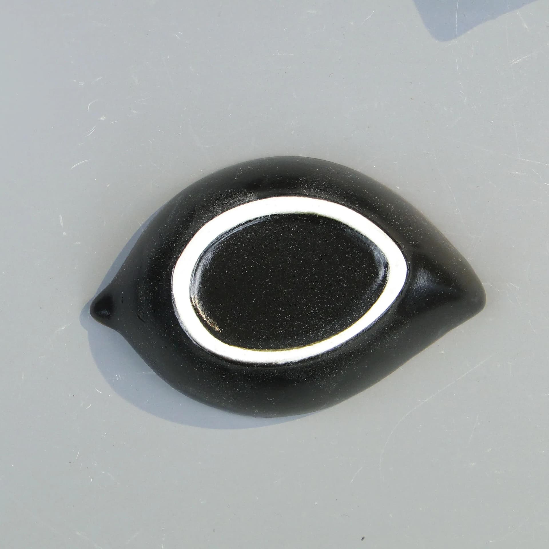 Zestaw sześciu miseczek liść, multikolor, ceramika glazurowana, Polska, lata 70. - 34844