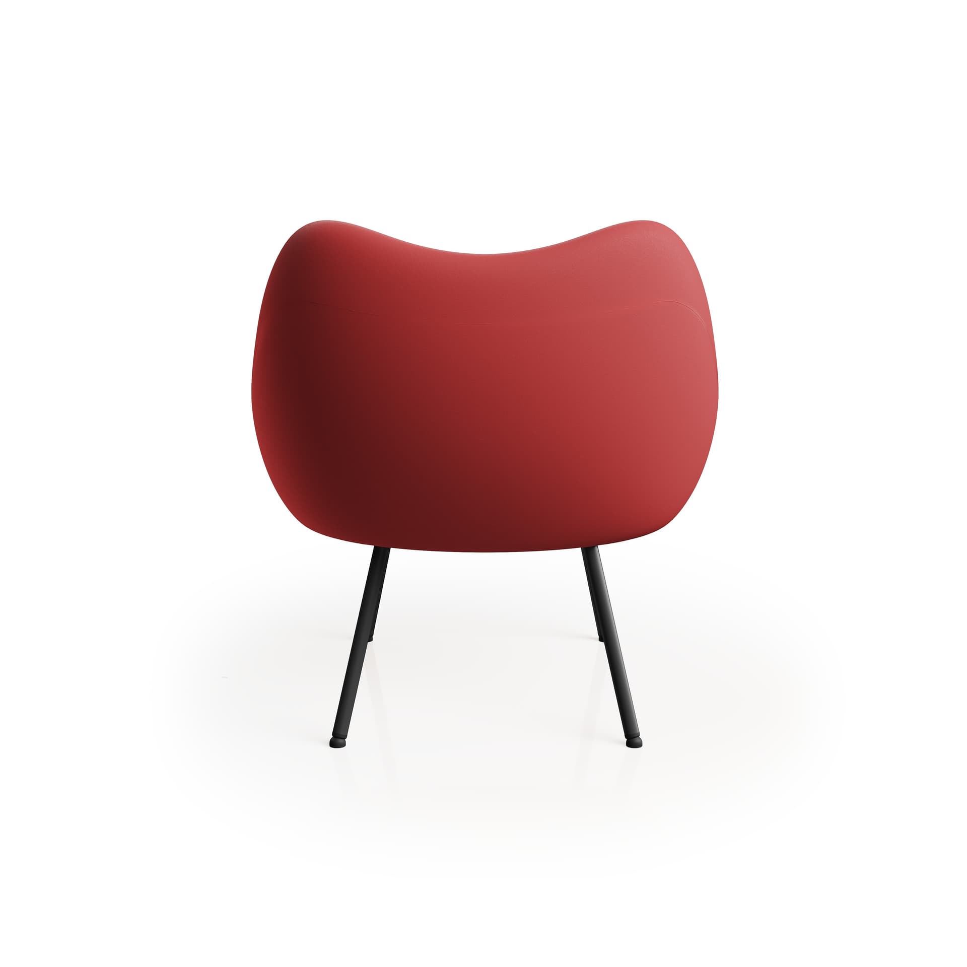 Fotel RM58 Matte czerwony, proj. R. Modzelewski, VZÓR - 4067