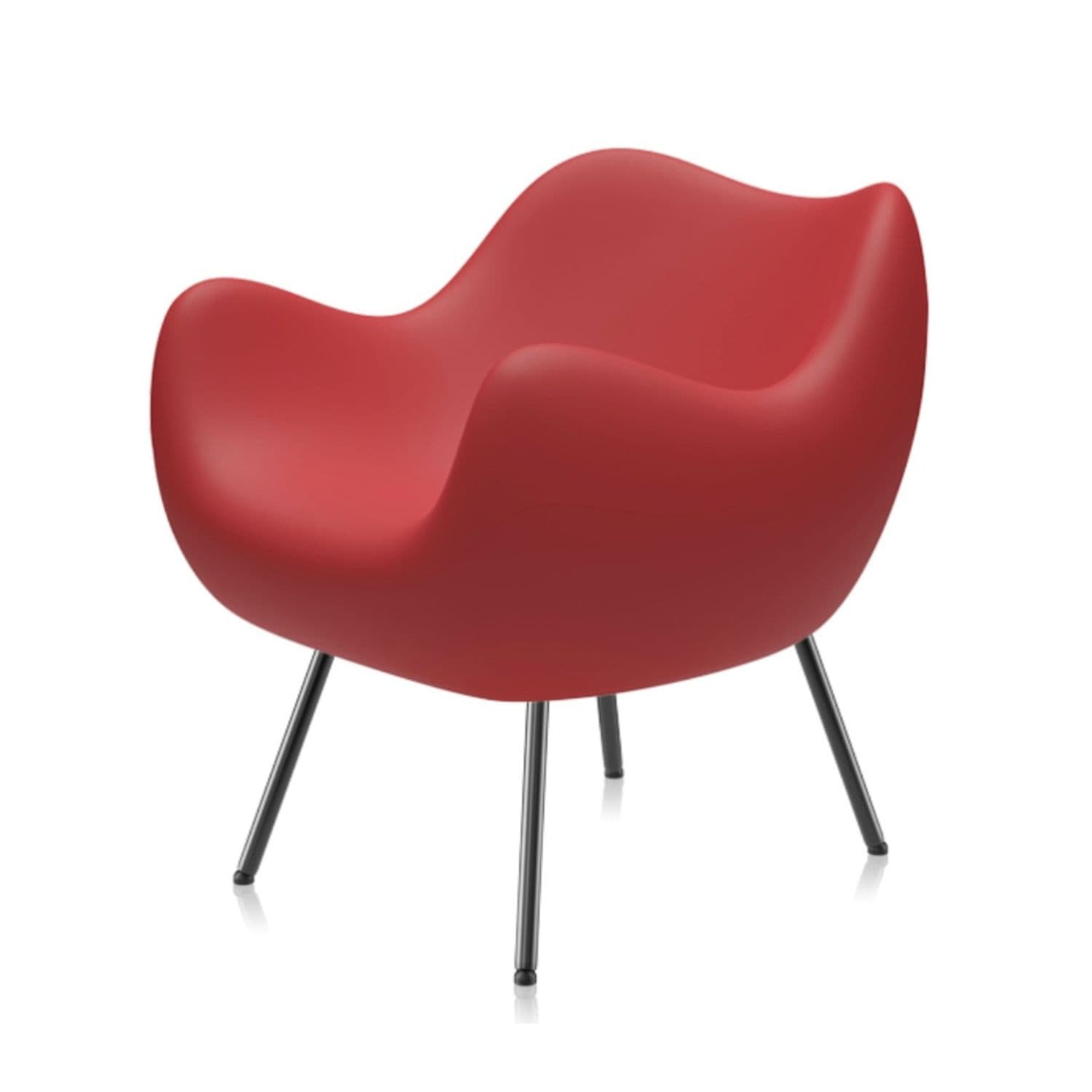 Fotel RM58 Matte czerwony, proj. R. Modzelewski, VZÓR
