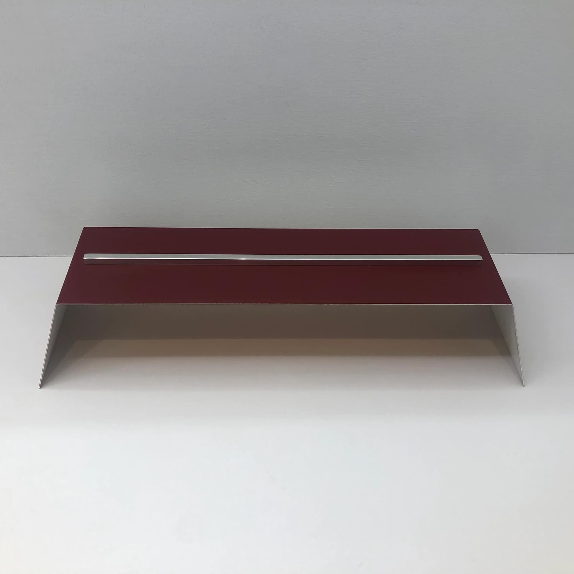 Para kinkietów modernistycznych, maroon, metal, N-Leuchten, Niemcy, lata 70. - 34969