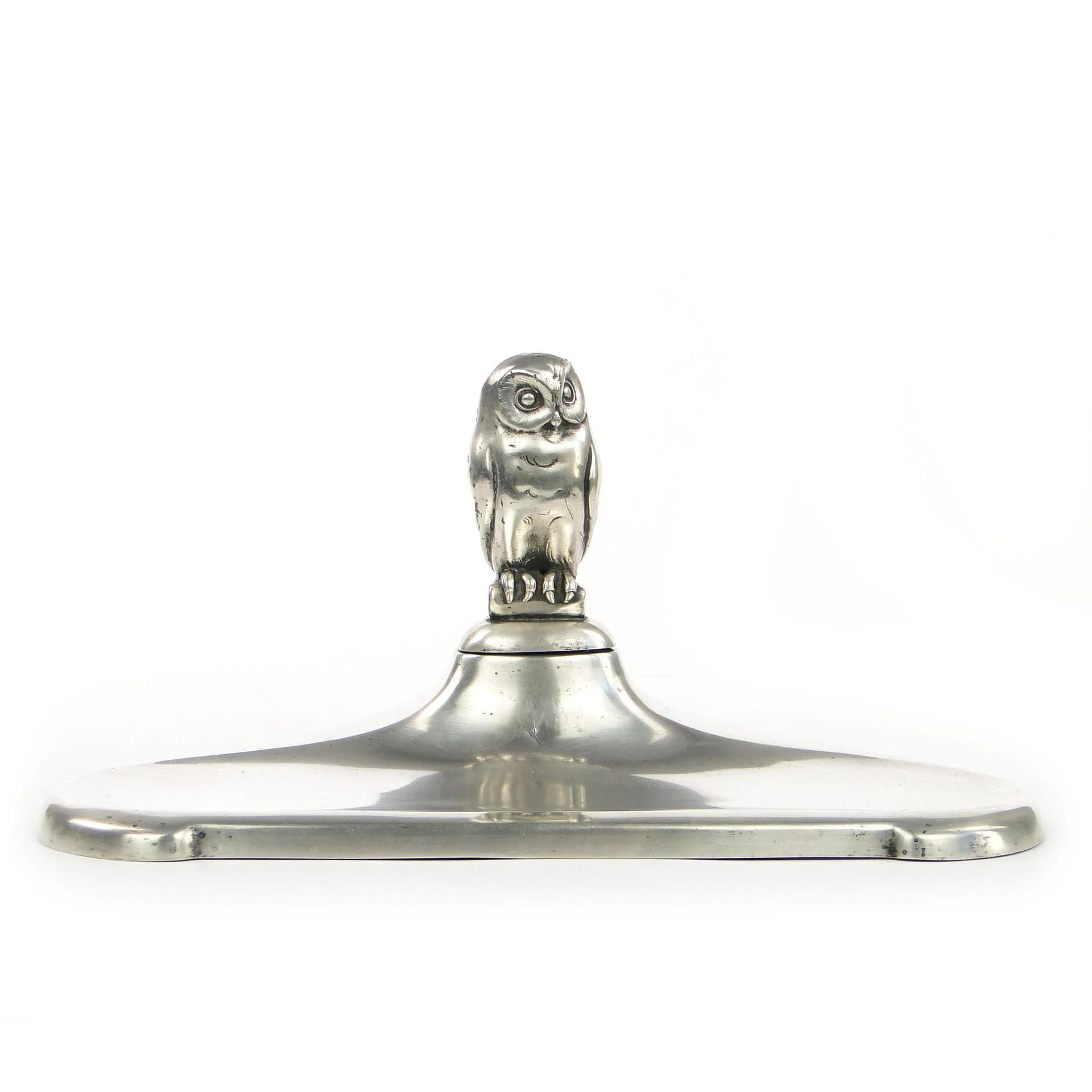 Kałamarz Art Deco, srebrny mosiądz, Antique Madsen & T BAAGOES, Dania, lata 20. - 35008