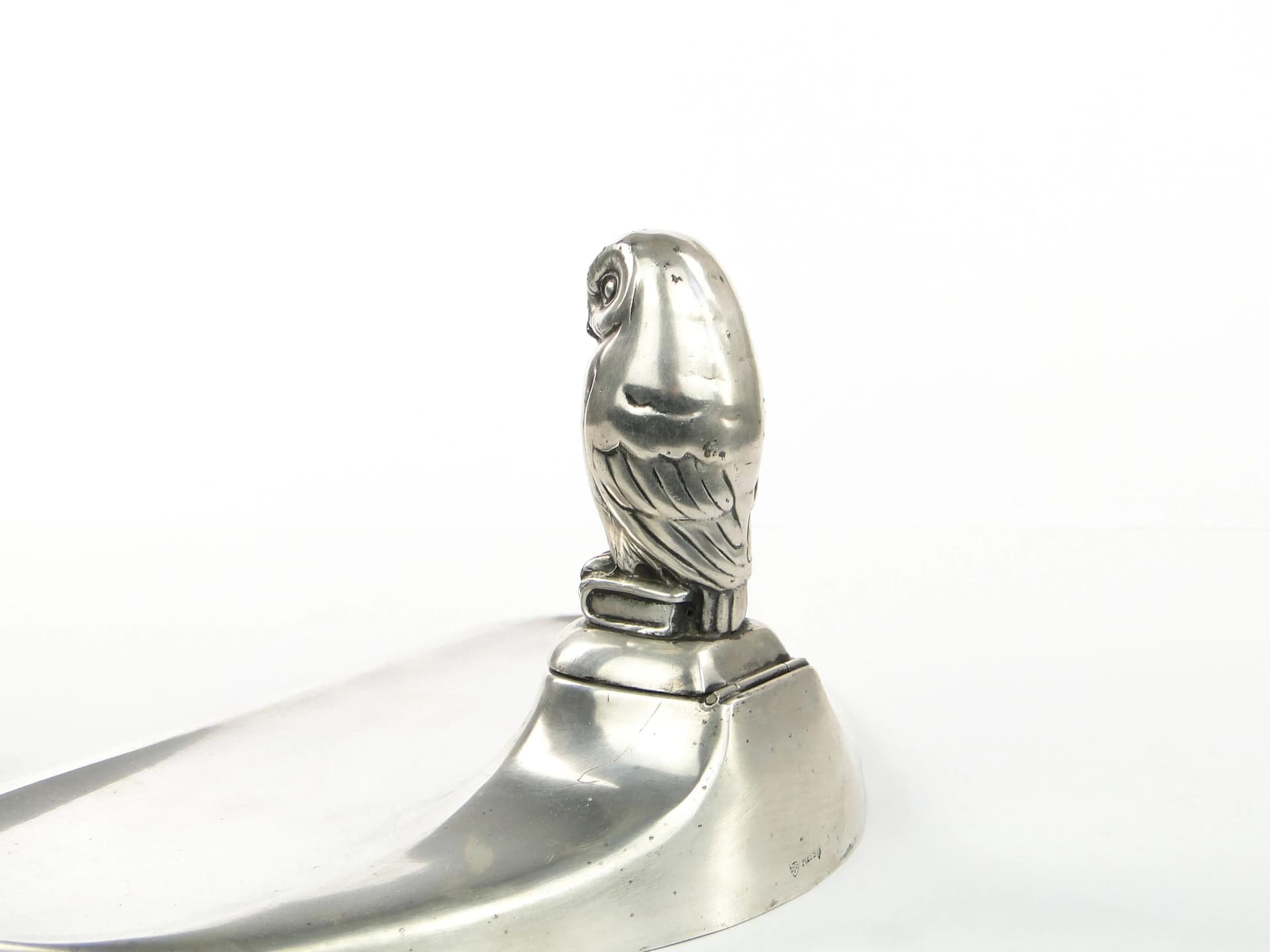 Kałamarz Art Deco, srebrny mosiądz, Antique Madsen & T BAAGOES, Dania, lata 20. - 35014