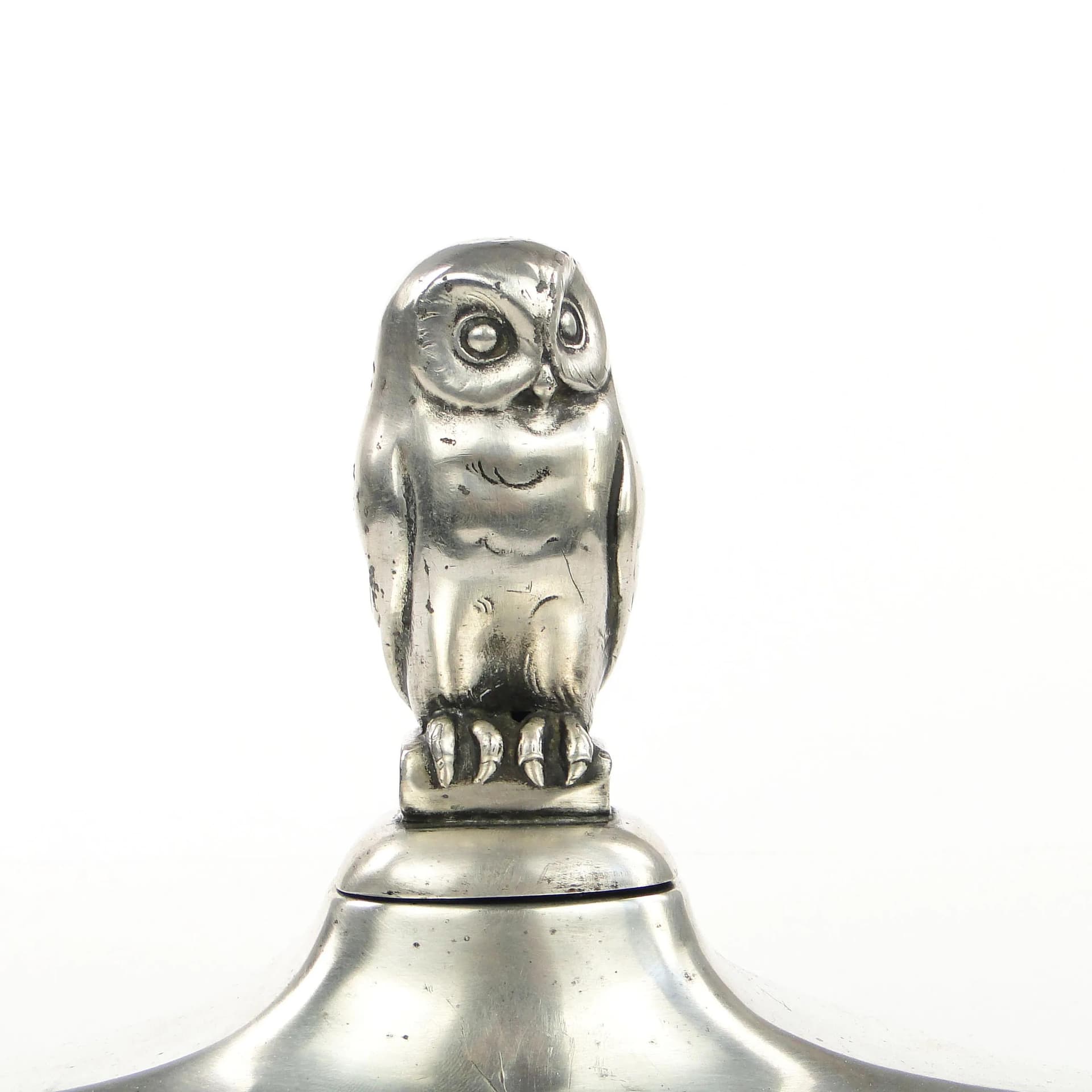 Kałamarz Art Deco, srebrny mosiądz, Antique Madsen & T BAAGOES, Dania, lata 20. - 35009