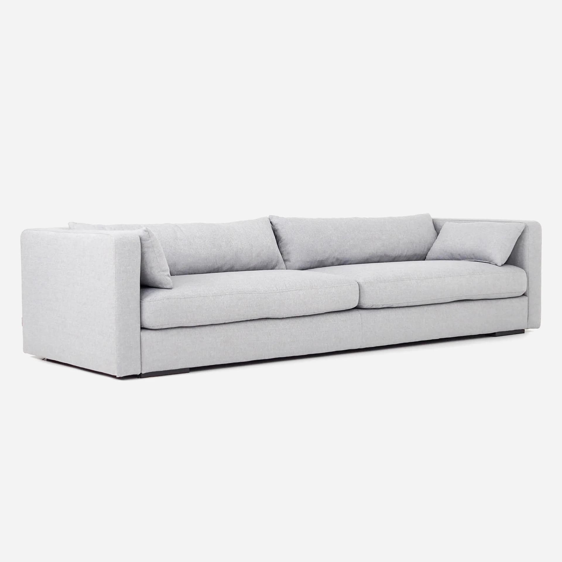 Sofa Sztokholm, szary, tkanina, drewno, Polska, lata 90. - 35080