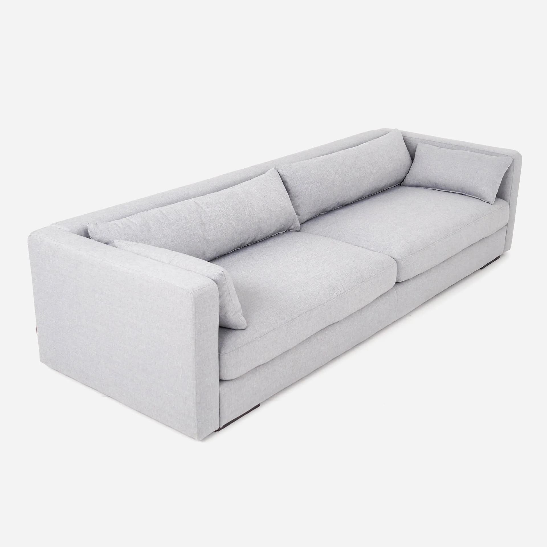 Sofa Sztokholm, szary, tkanina, drewno, Polska, lata 90. - 35082