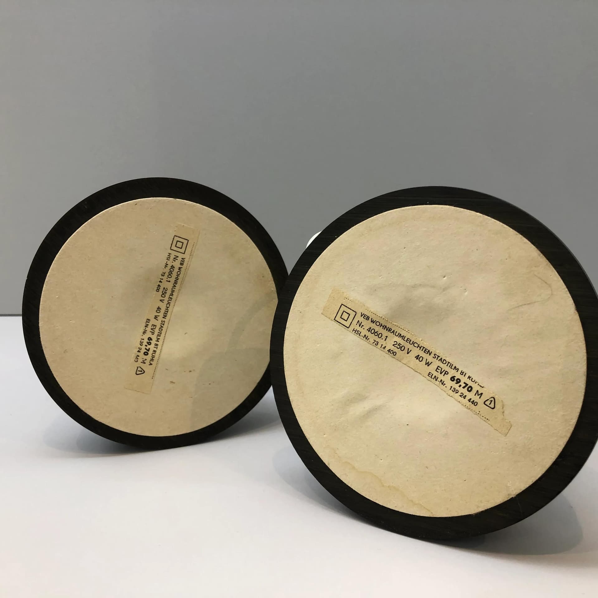 Pair of bedside lamps, black bakelite, VEB Stadtilm Ruhla, Germany, 1970s. - 35304