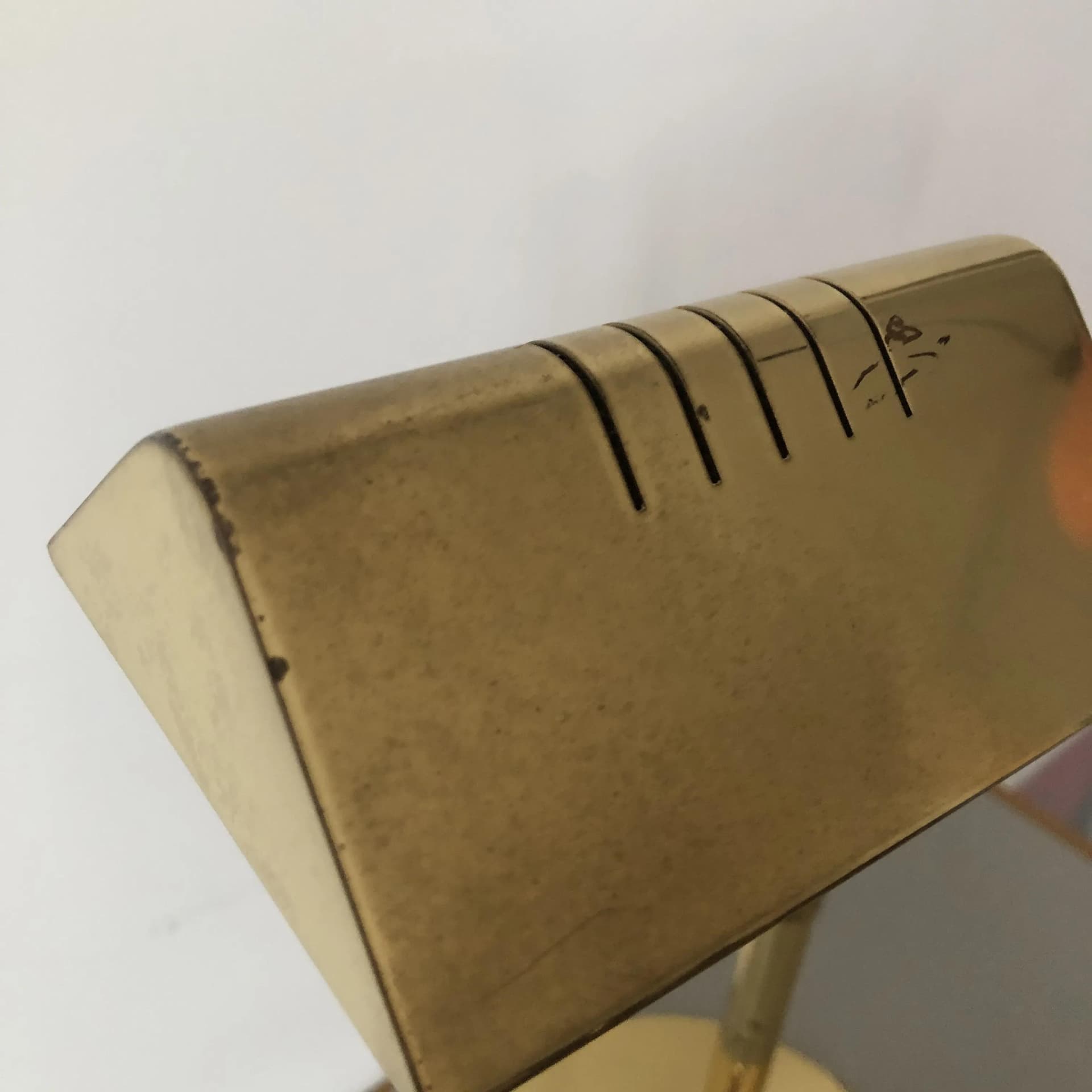 Desk lamp, golden brass, GKS Leuchten, Germany, 1970s. - 35521