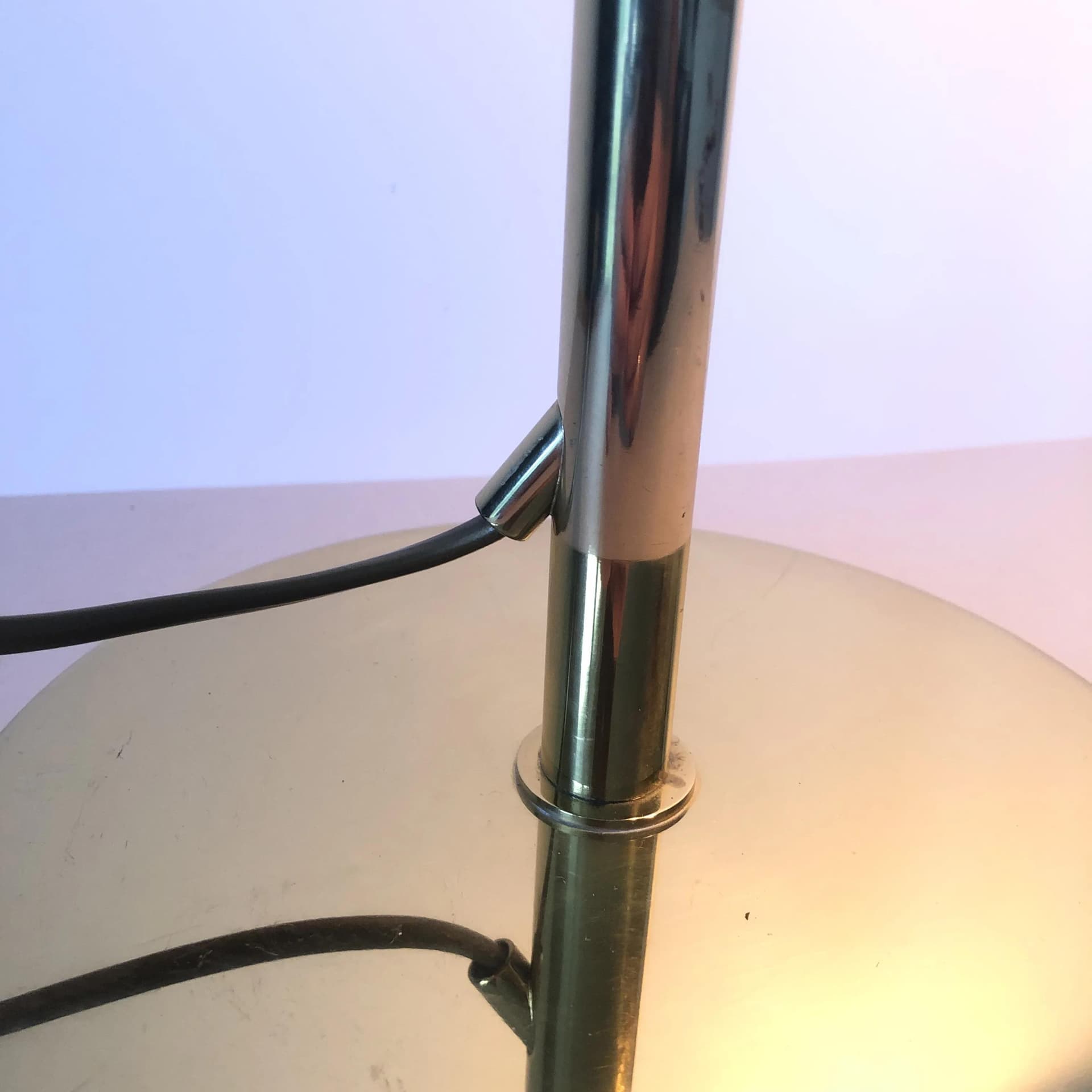 Desk lamp, golden brass, GKS Leuchten, Germany, 1970s. - 35520