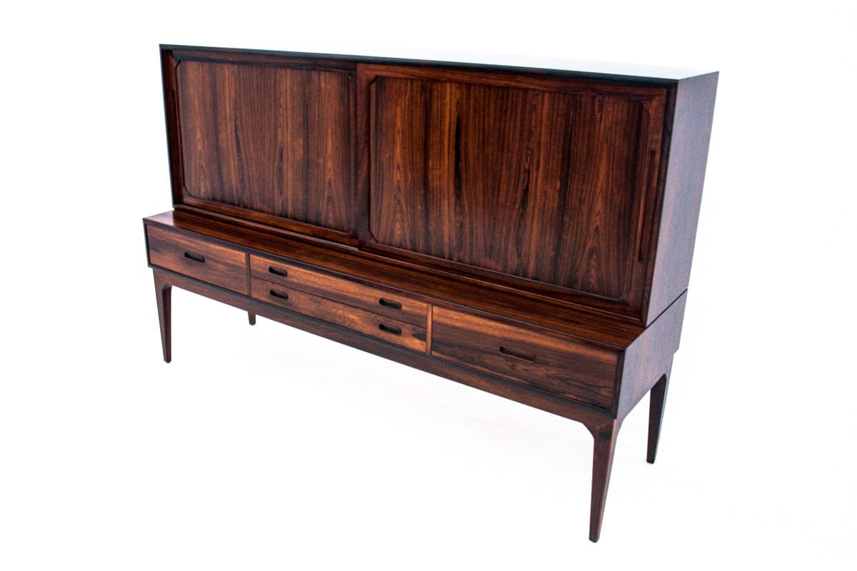 Palisandrowy highboard, proj. S. Hansen, Dania, lata 60. - 46083