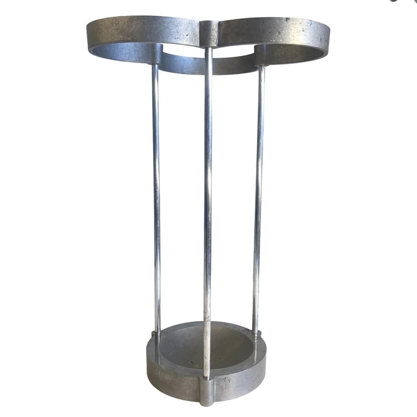 Parasolnik, aluminium srebrny, proj. C&E Magnusson, USA, lata 90.