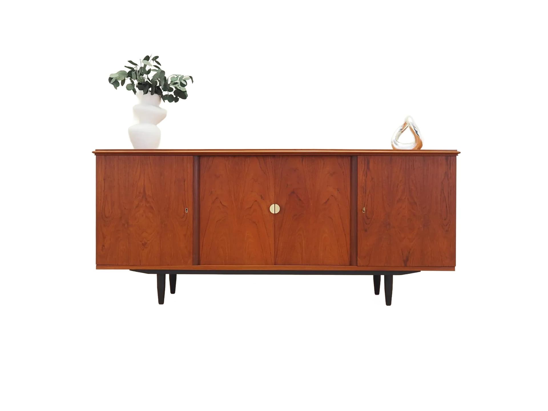 Sideboard, teak pomarańczowy, Dania, lata 70.