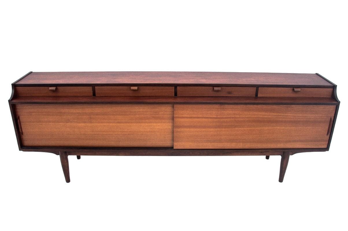 Tekowy sideboard w stylu mid-century modern, Dania, lata 60.