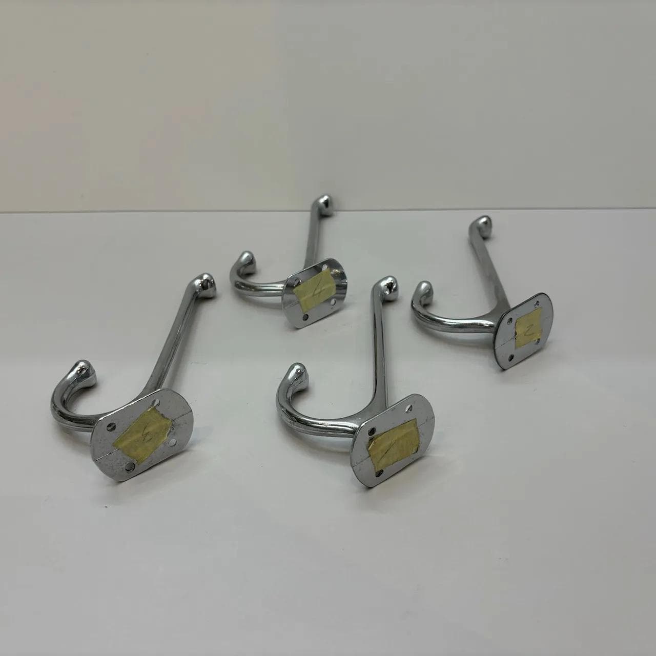 Chrome Wall Hook Set, Germany, 1970s - 35898