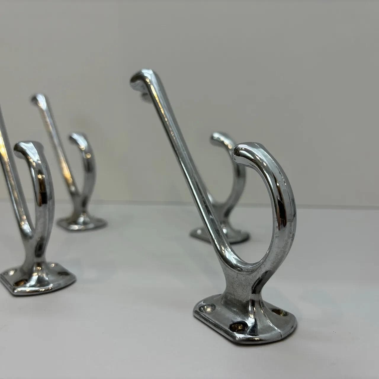 Chrome Wall Hook Set, Germany, 1970s - 35904