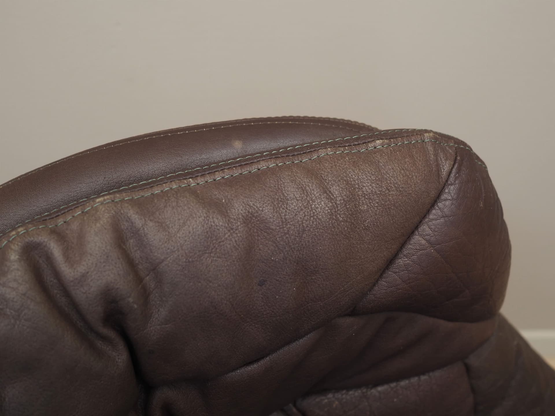 Swivel armchair, dark brown leather, by H.W. Klein, Bramin, Denmark, 1960s - 58060