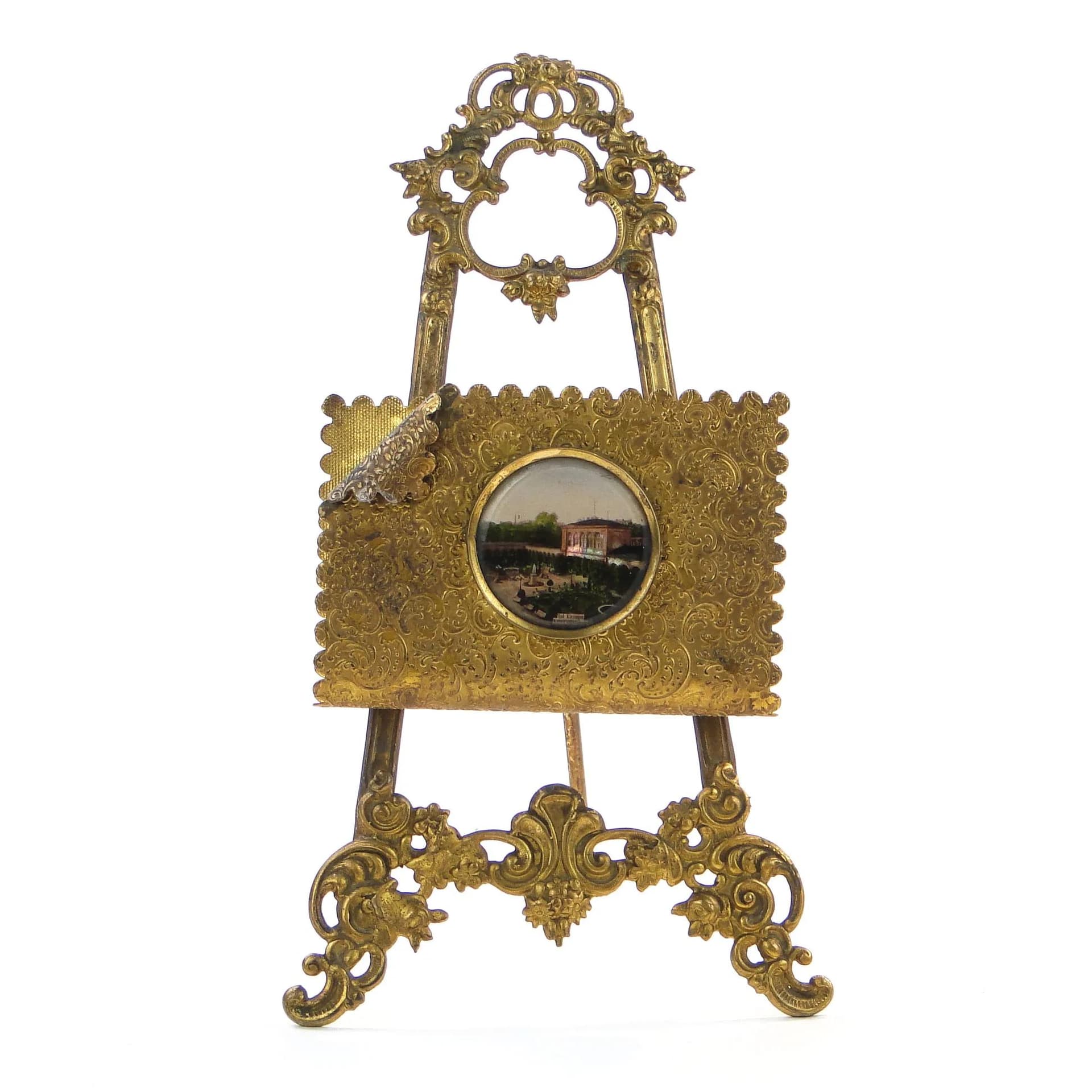 Listownik rococo, mosiądz złocony, Niemcy, XIX w. - 35916