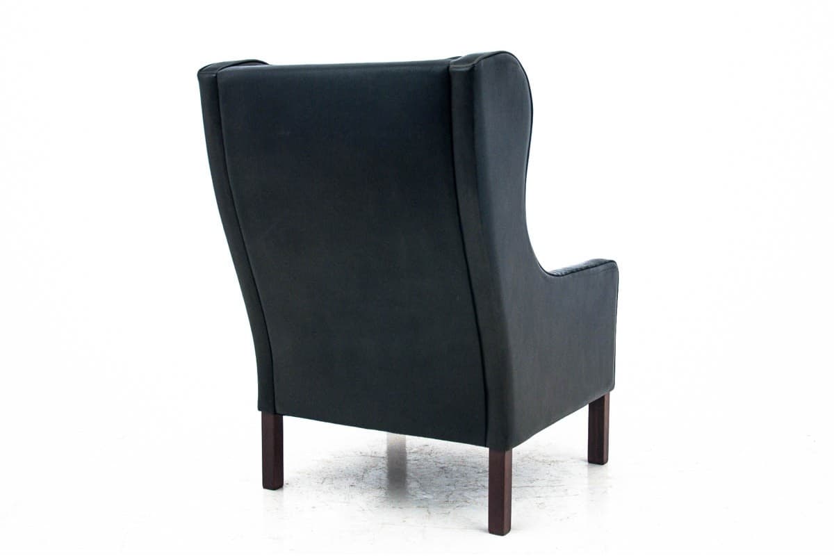 Czarny fotel Easy Chair, proj. B. Mogensen, Dania, lata 60. - 46138