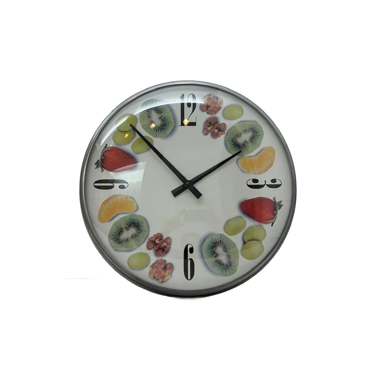 Zegar ścienny, multikolor, szkło, metal, Niemcy, XXI w.