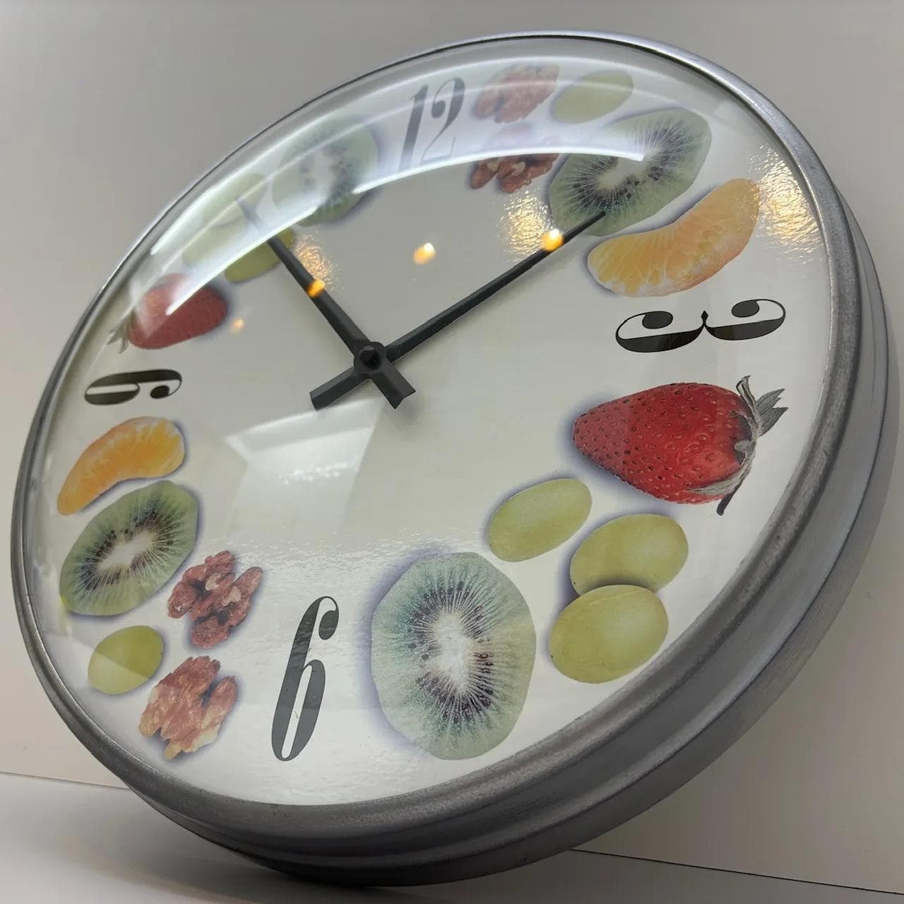 Zegar ścienny, multikolor, szkło, metal, Niemcy, XXI w. - 36084