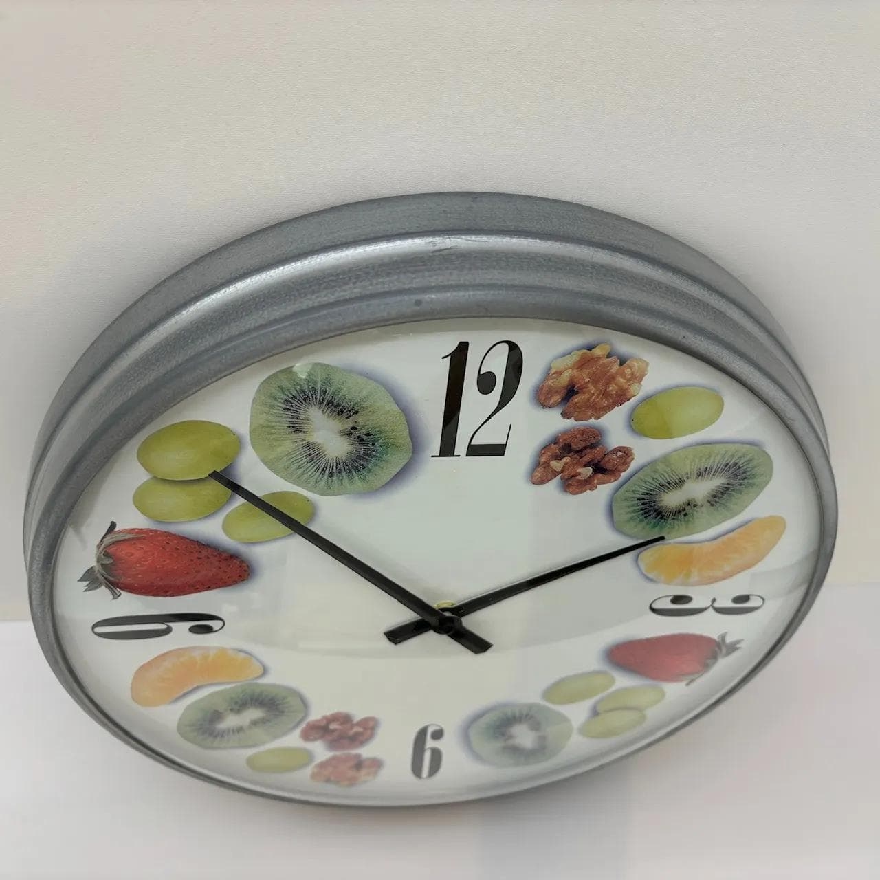 Zegar ścienny, multikolor, szkło, metal, Niemcy, XXI w. - 36083