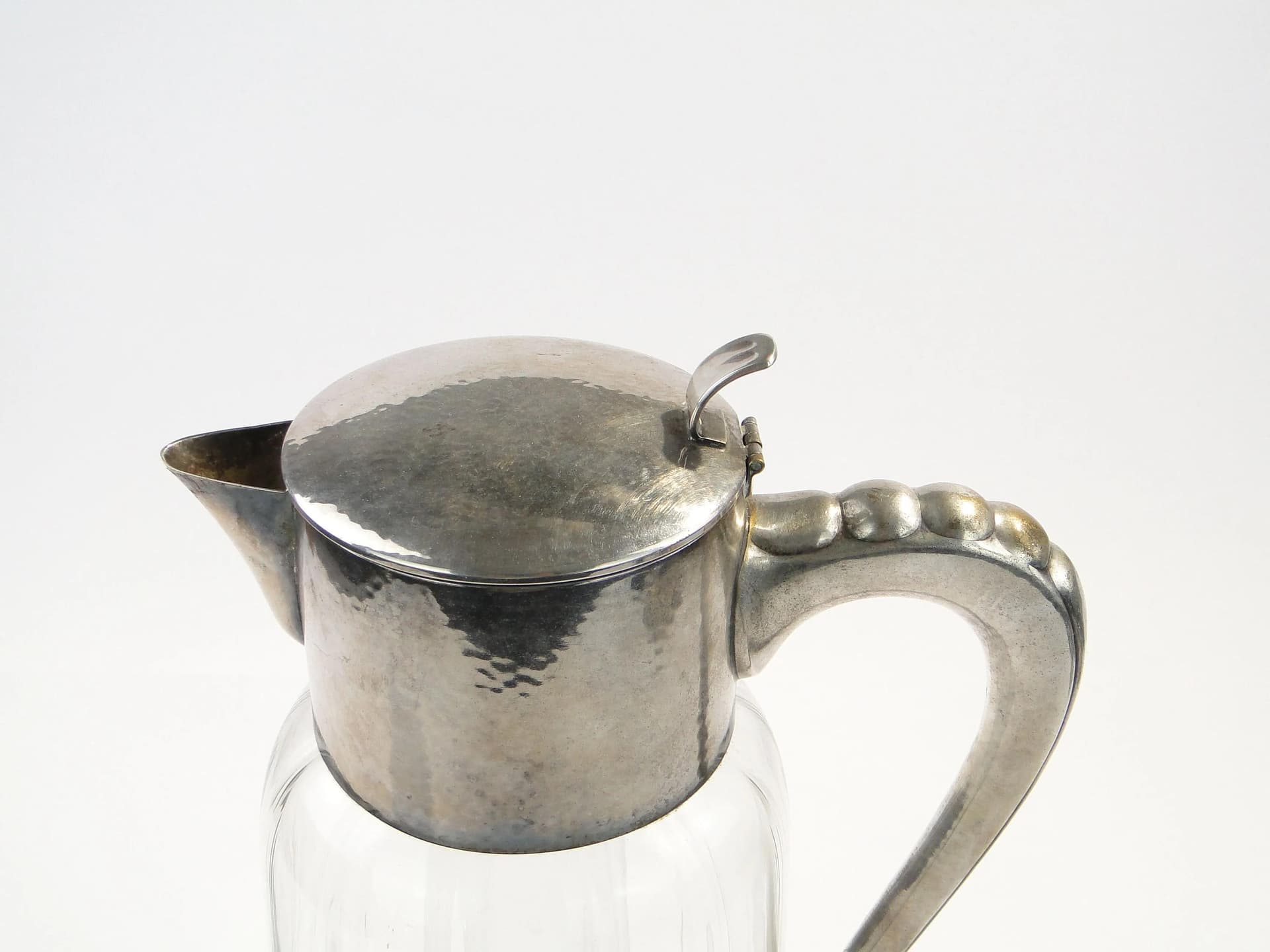 Dzban kryształowy, transparentny, Belgia, lata 20. - 36135