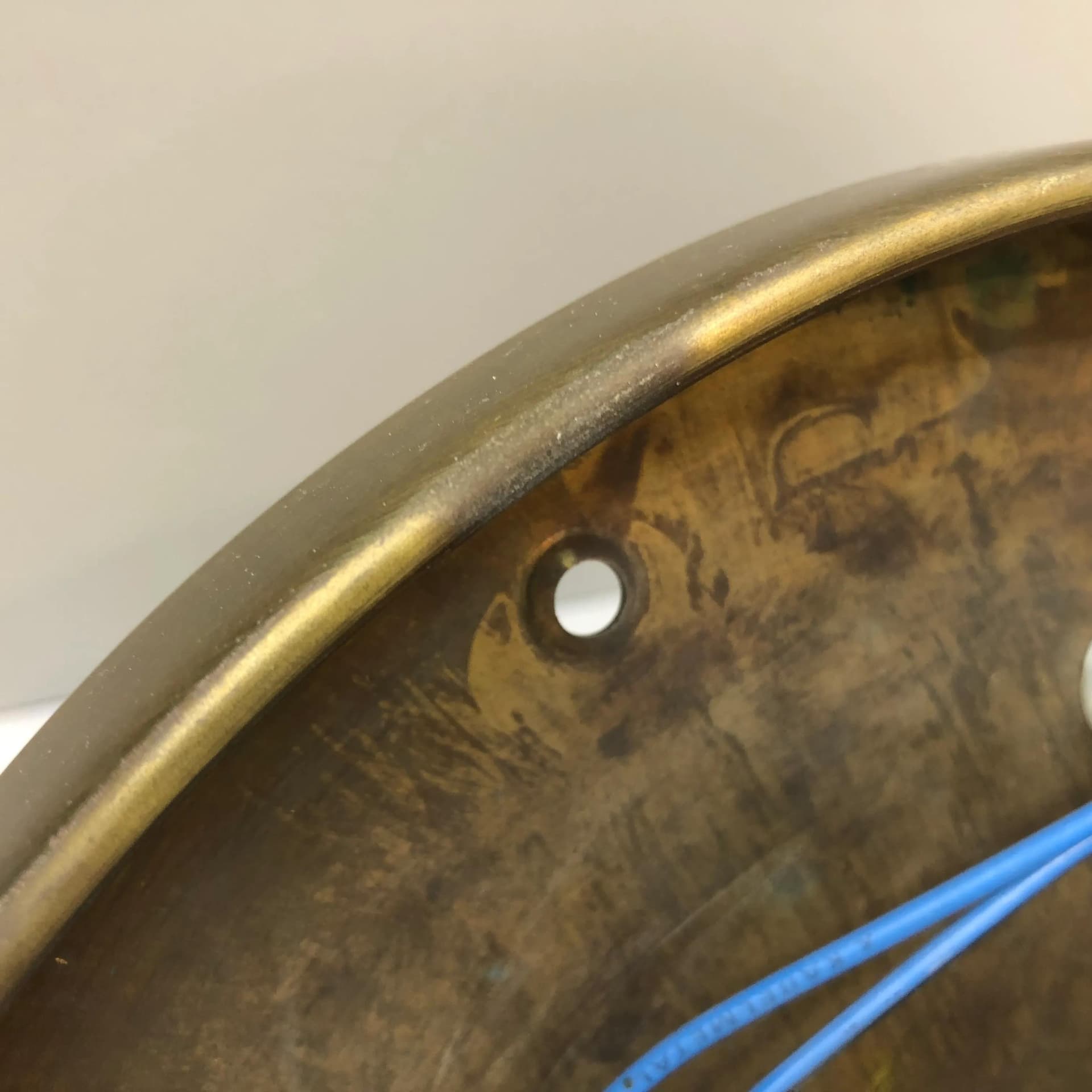 Pair of plafonds, golden brass, TZ Schmitz Leuchten, Germany, 1970s. - 36068