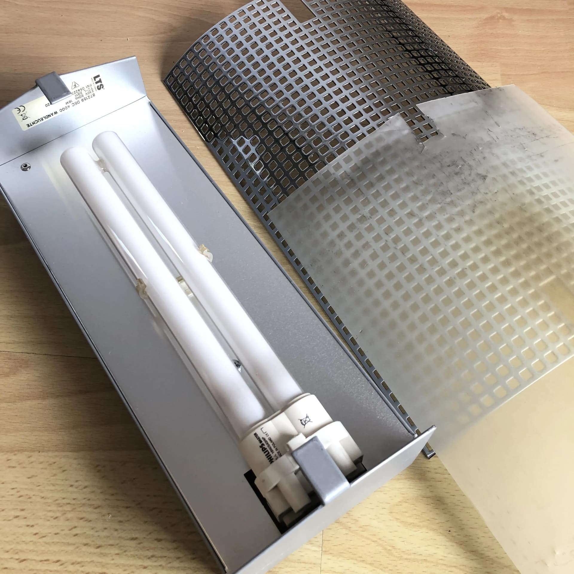 Pair of wall sconces, chrome, silver metal, LTS, Germany, 1990s. - 36058