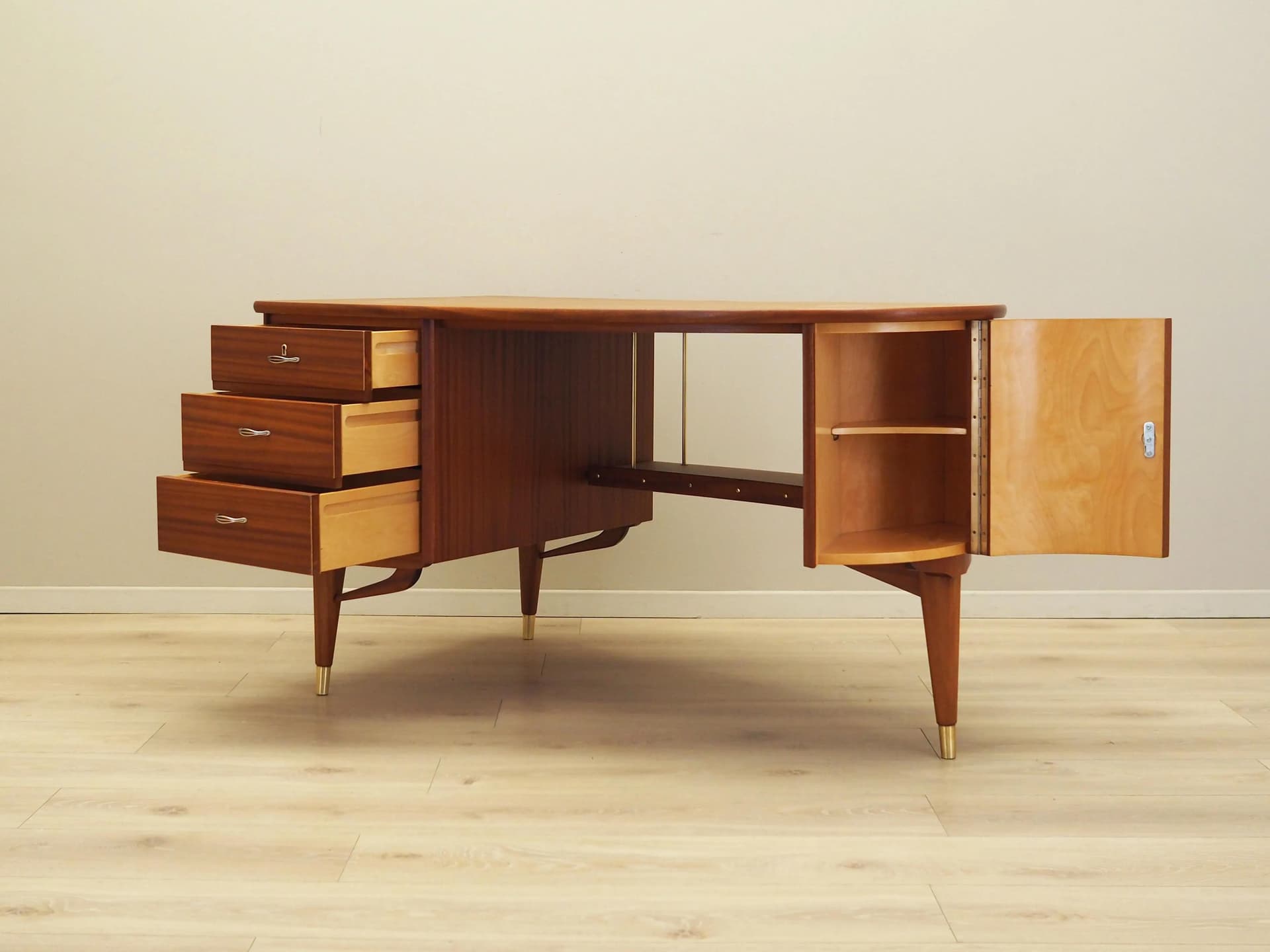 Desk, copper mahogany, mahogany, Norway, 1960s - 35978