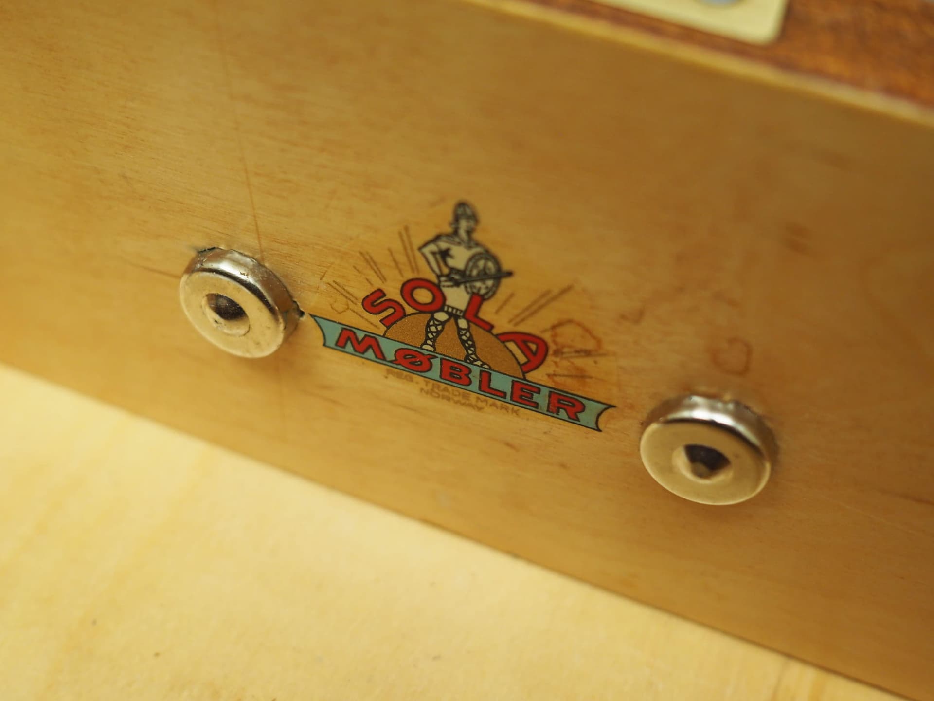 Desk, copper mahogany, mahogany, Norway, 1960s - 57936