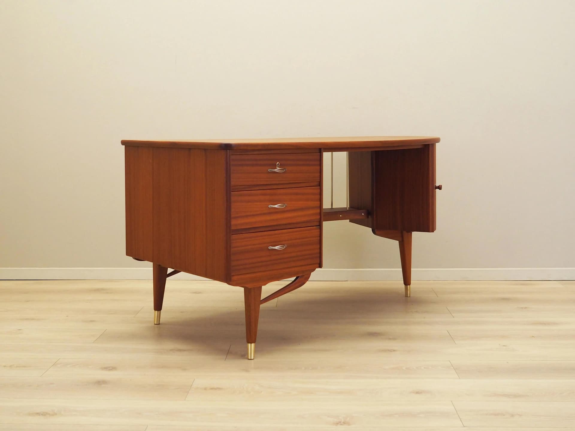 Desk, copper mahogany, mahogany, Norway, 1960s - 35979