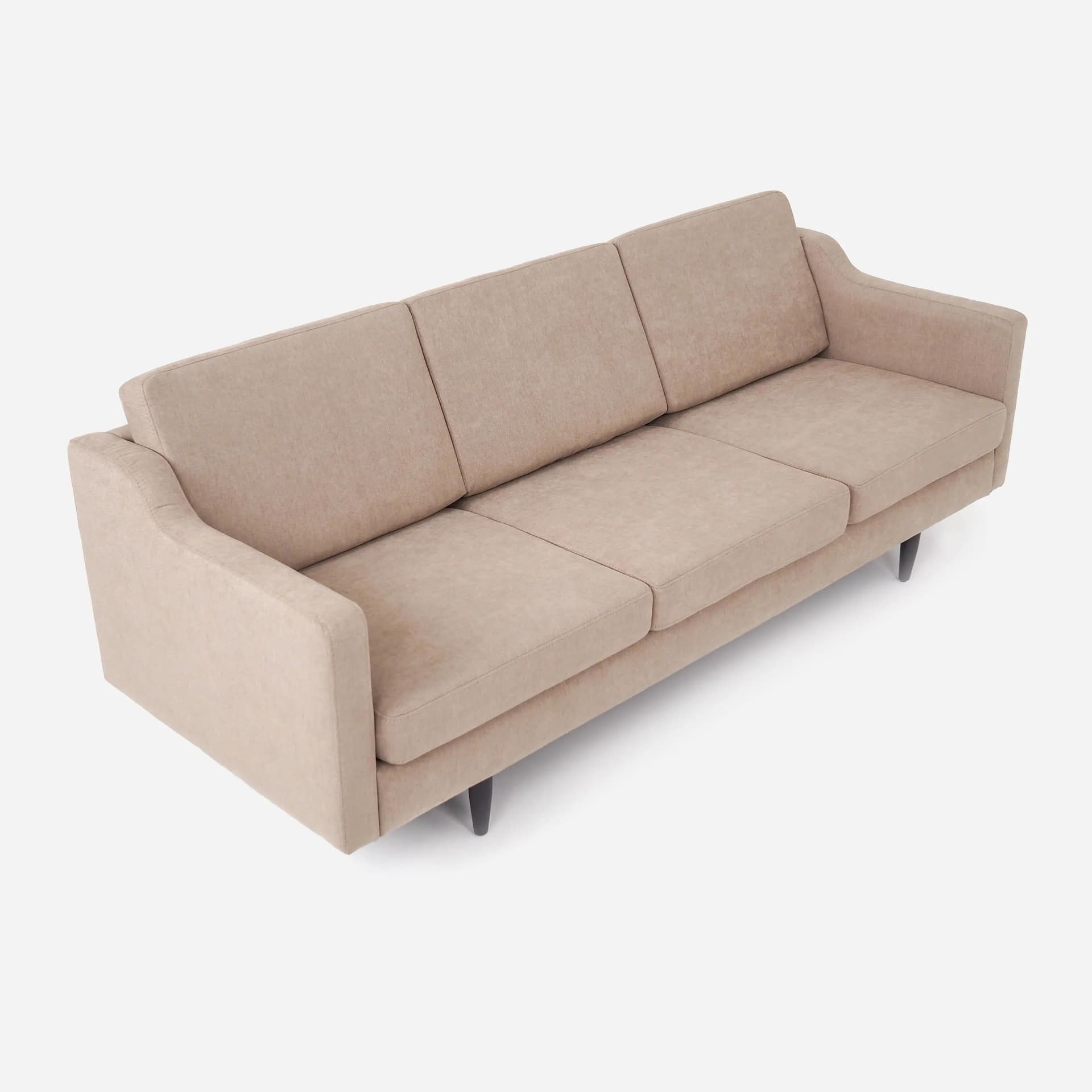 Sofa Bodo, beżowa, tkanina, drewno, Polska, lata 90. - 36235