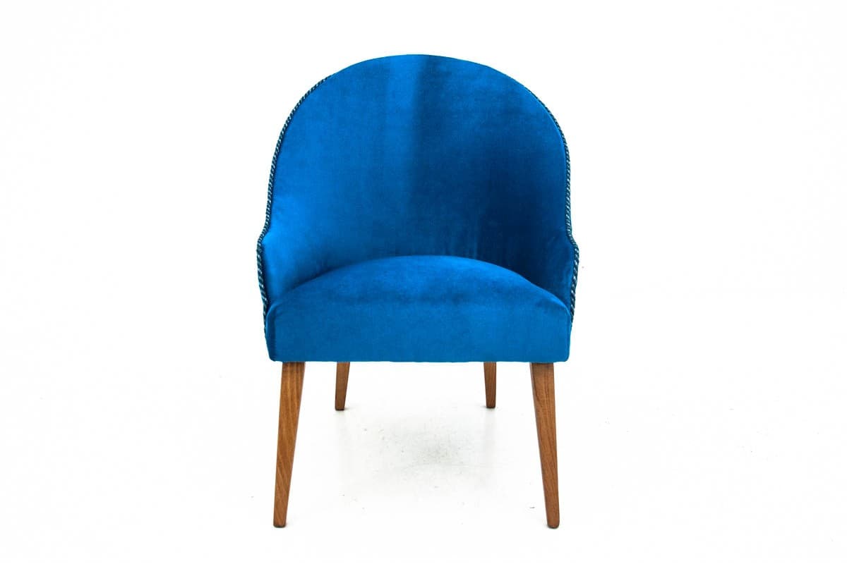 Niebieskie fotele klubowe, Polska, lata 60. - 46142